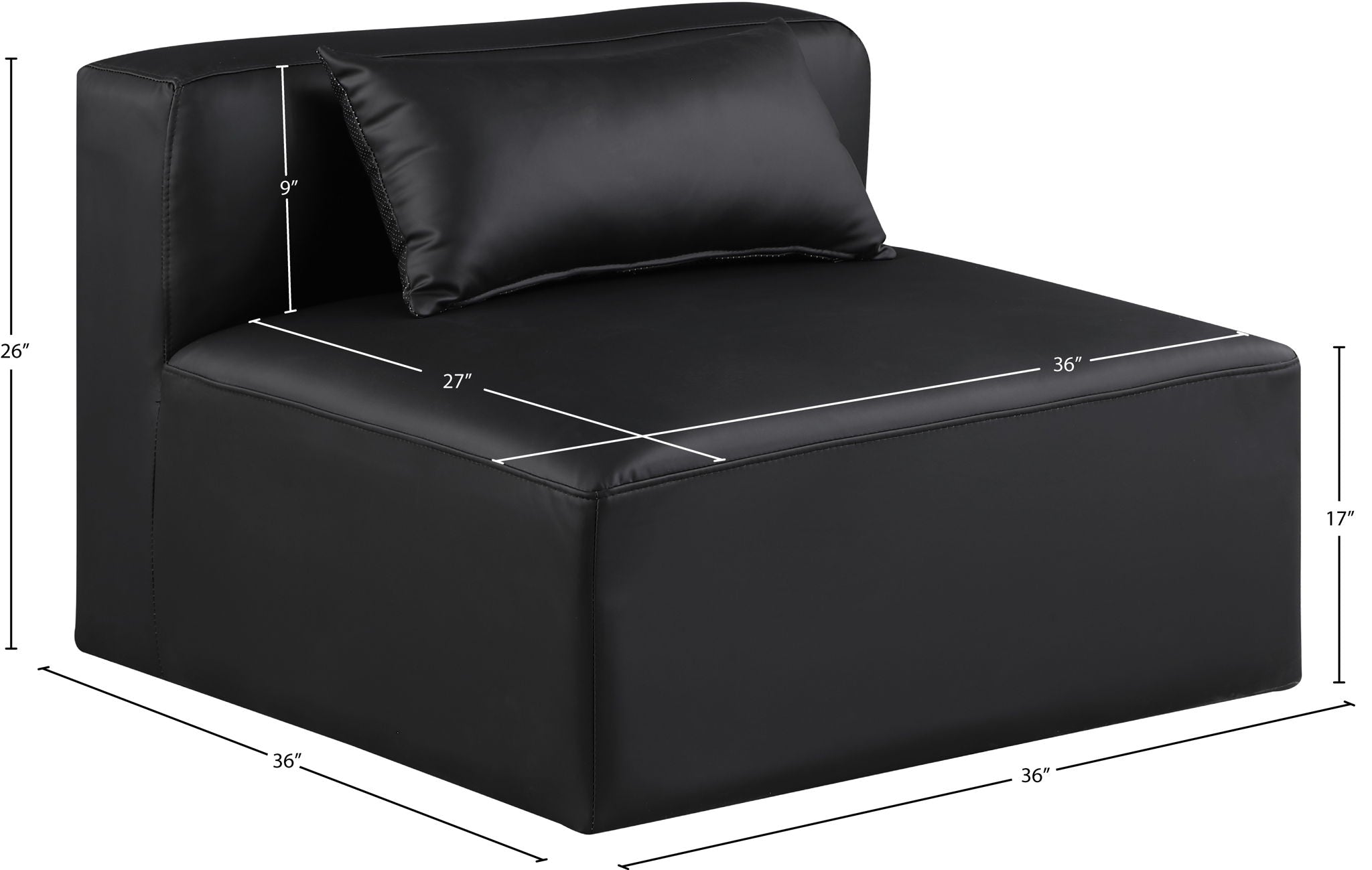 Cube - Armless Chair
