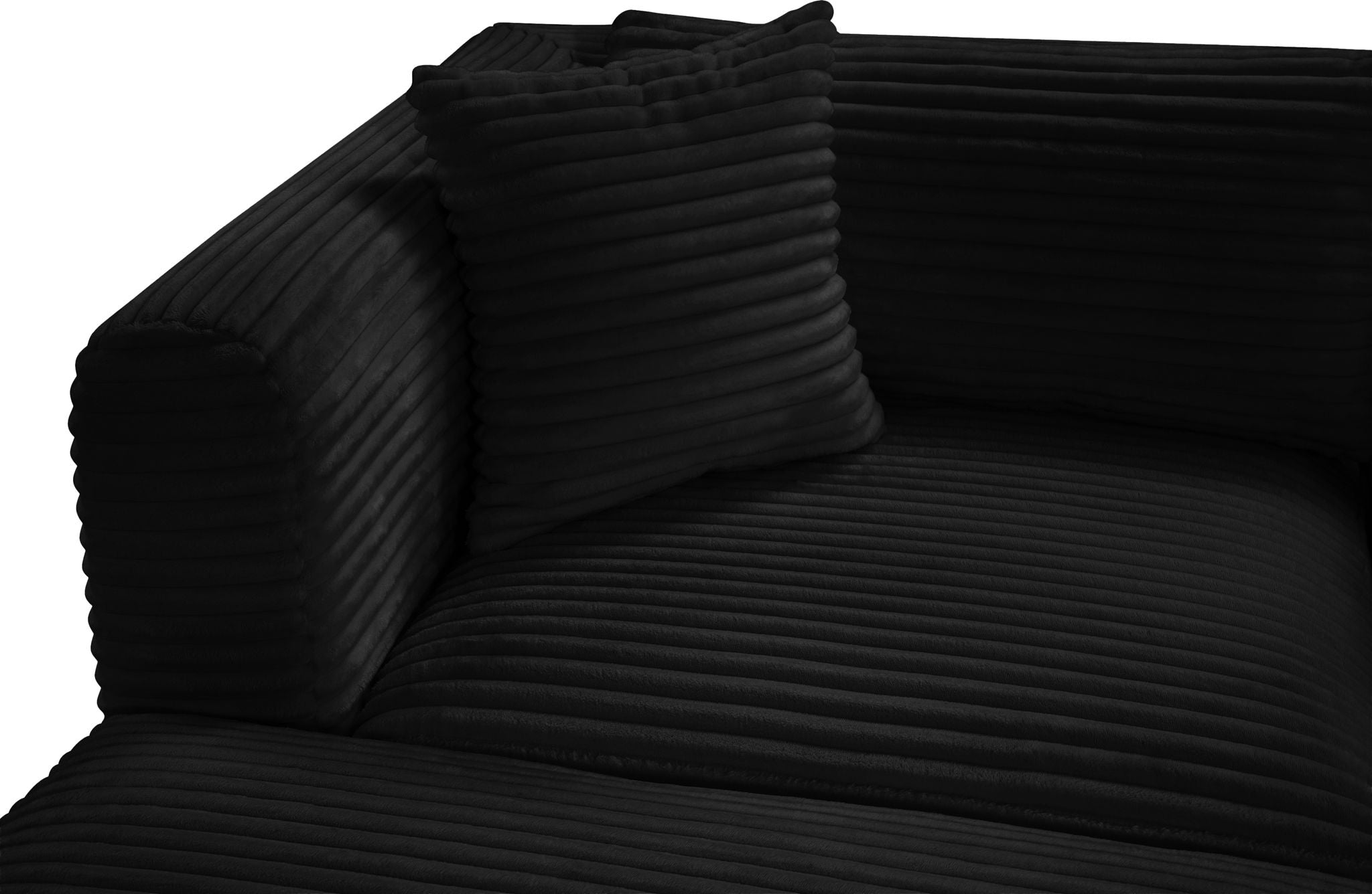 Shaggy - 5 Piece Modular Sectional With Ottoman