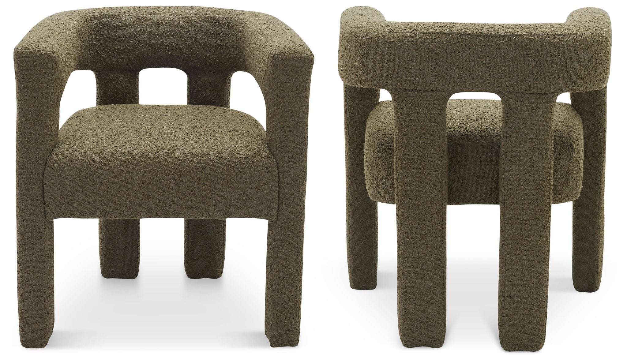 Athena - Boucle Fabric Dining Chair