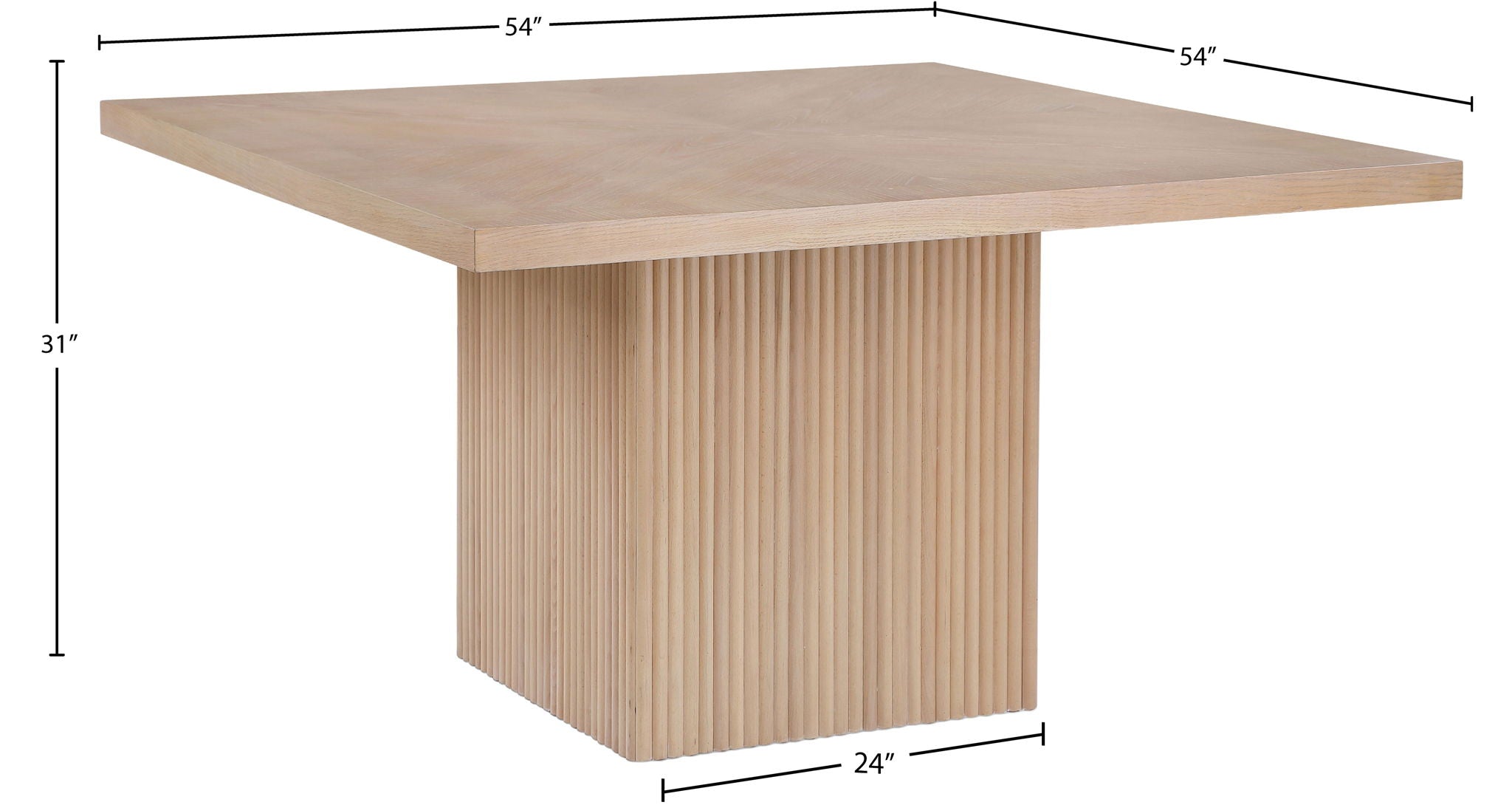 Belinda - Oak Veneer And Solid Wood Table