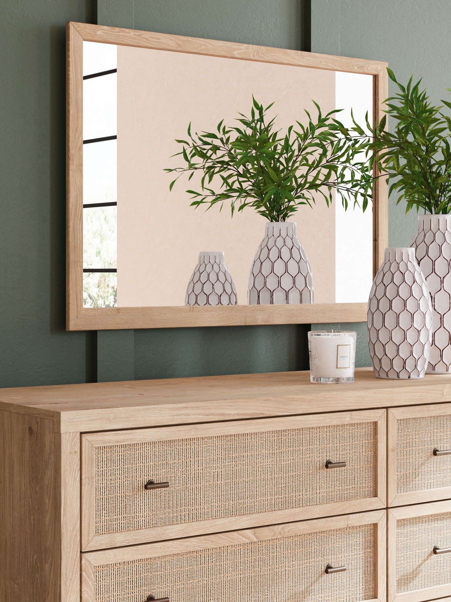 Cielden - Dresser And Mirror - Two-Tone