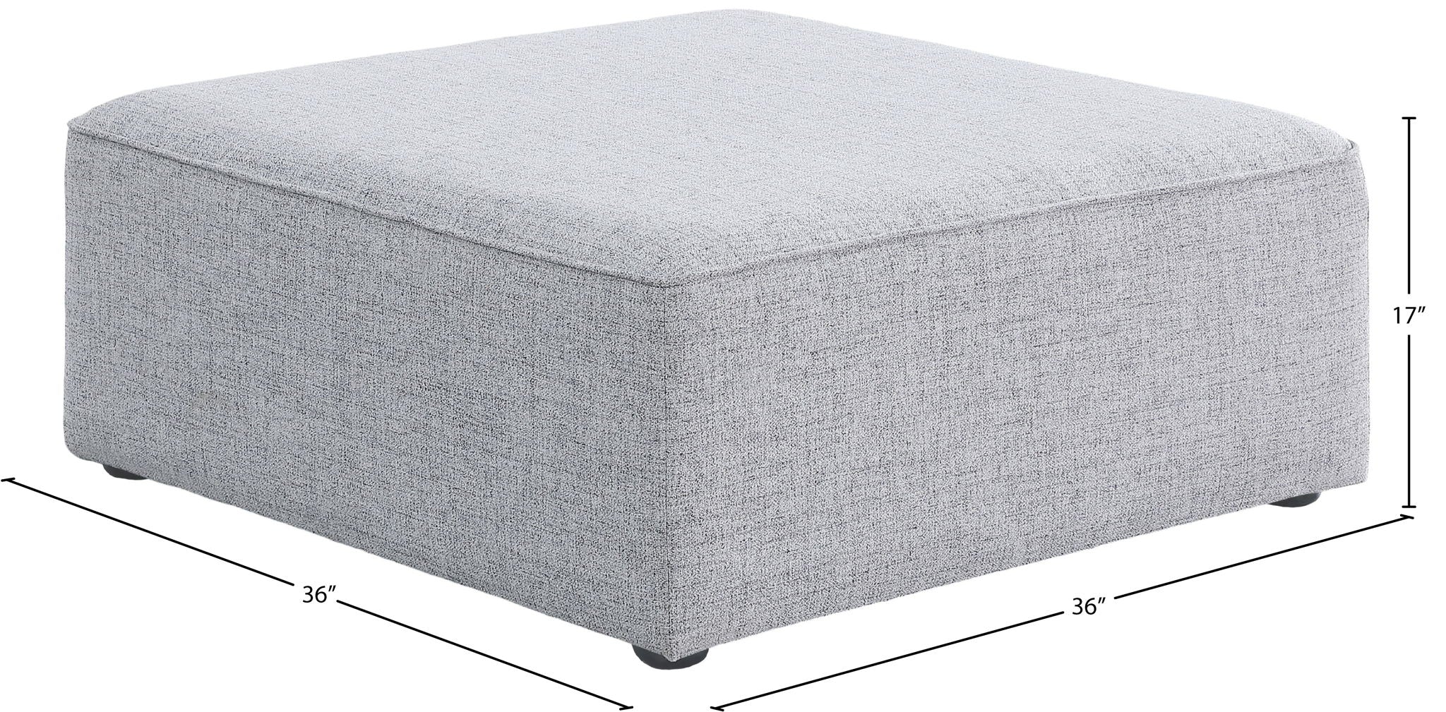 Cube - Linen Ottoman