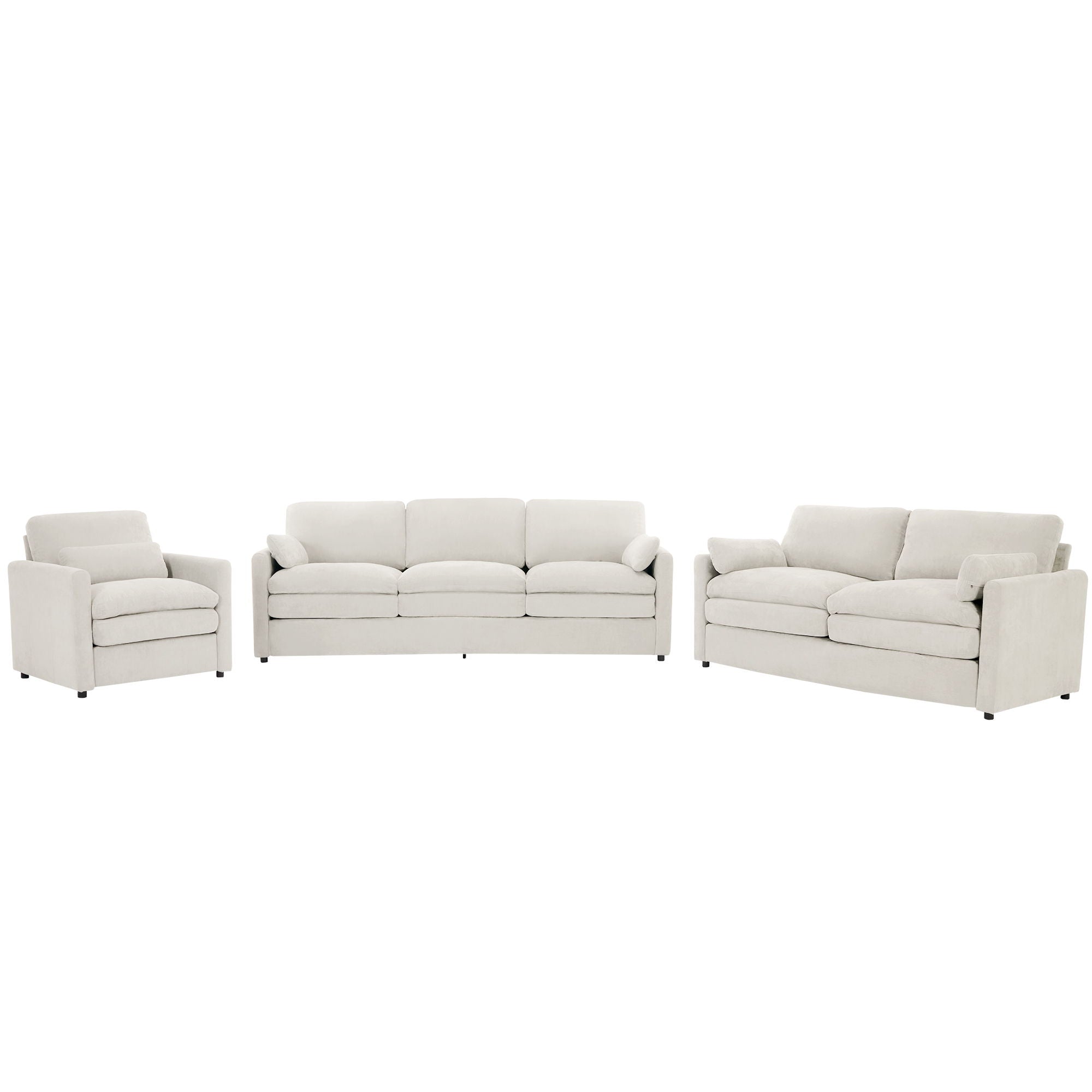 Cozy Sofa Set Oversized Comfy Cloud Sofa With Double Cushion