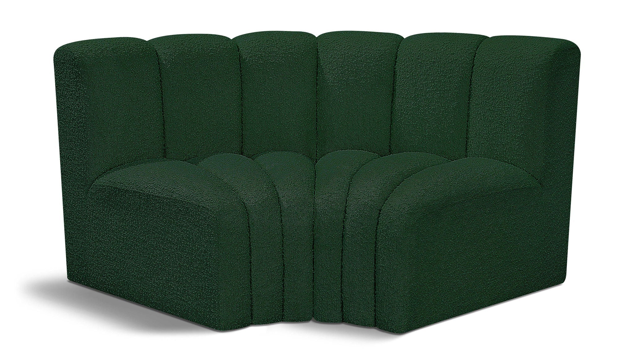 Arc - Boucle Fabric 2 Piece Modular Sofa