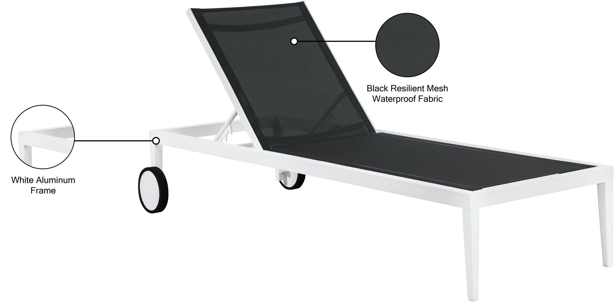 Nizuc - Outdoor Patio Chaise Lounge Chair