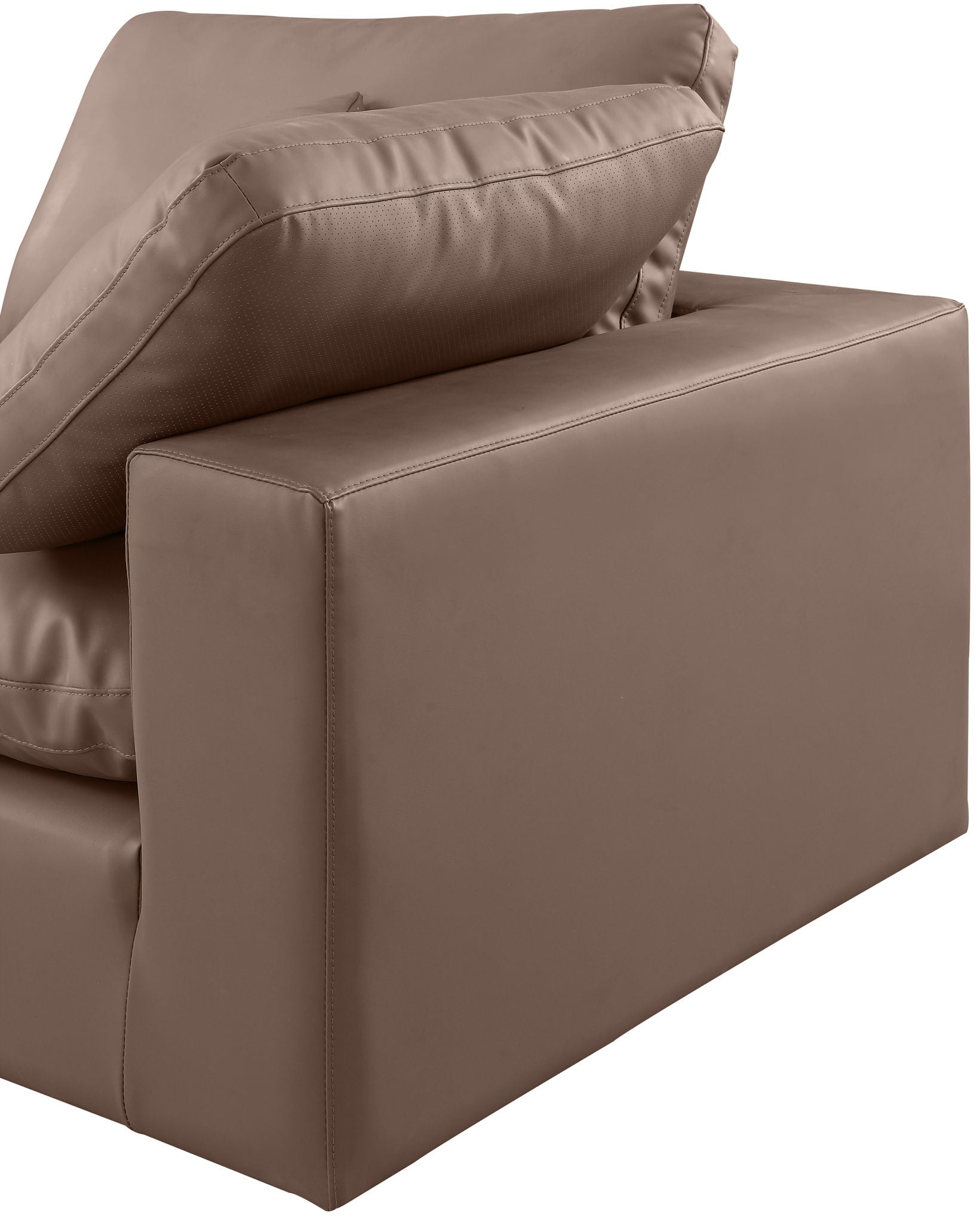 Comfy - 8 Piece Faux Leather Modular Sectional