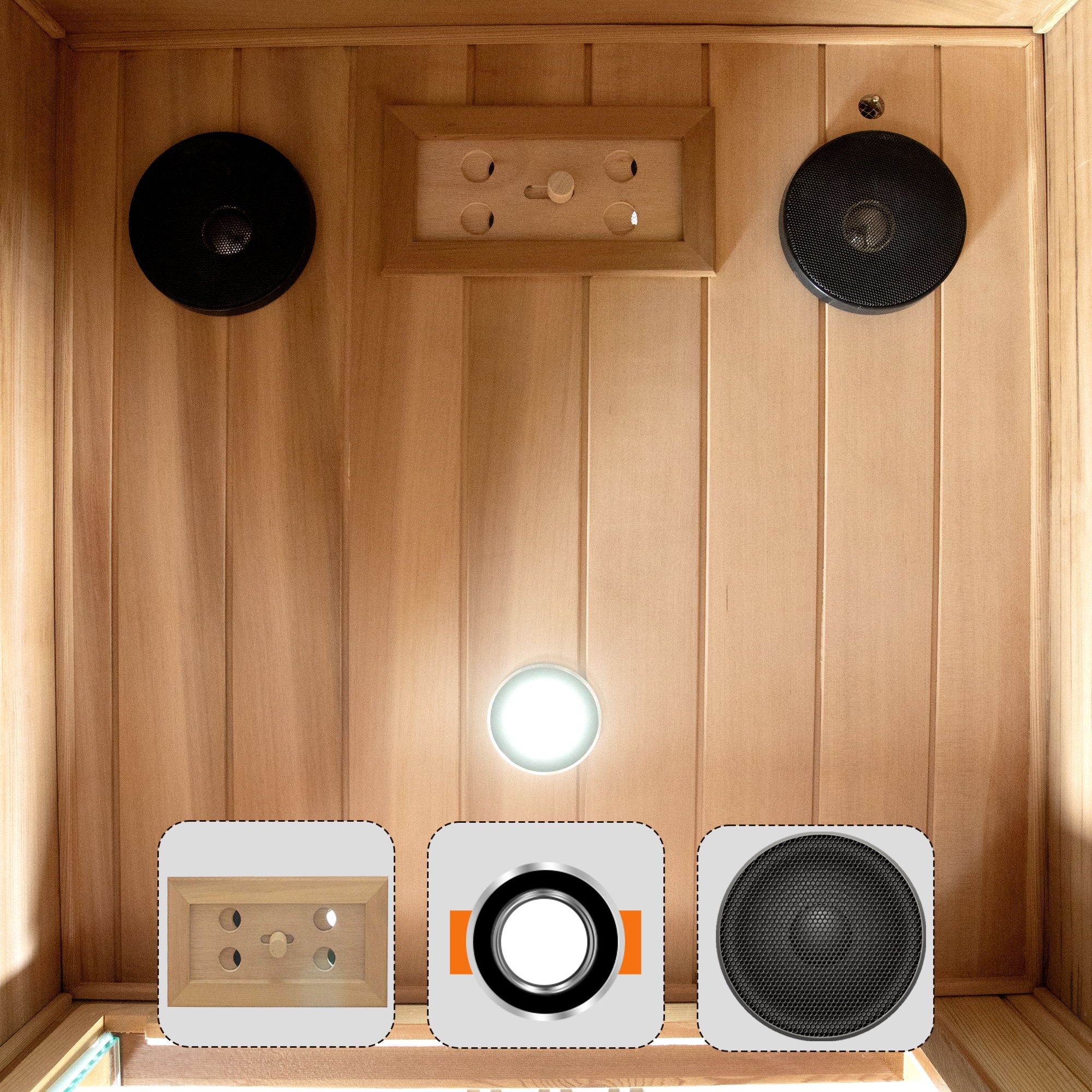 One Person Far Infrared Standard Indoor Sauna Room