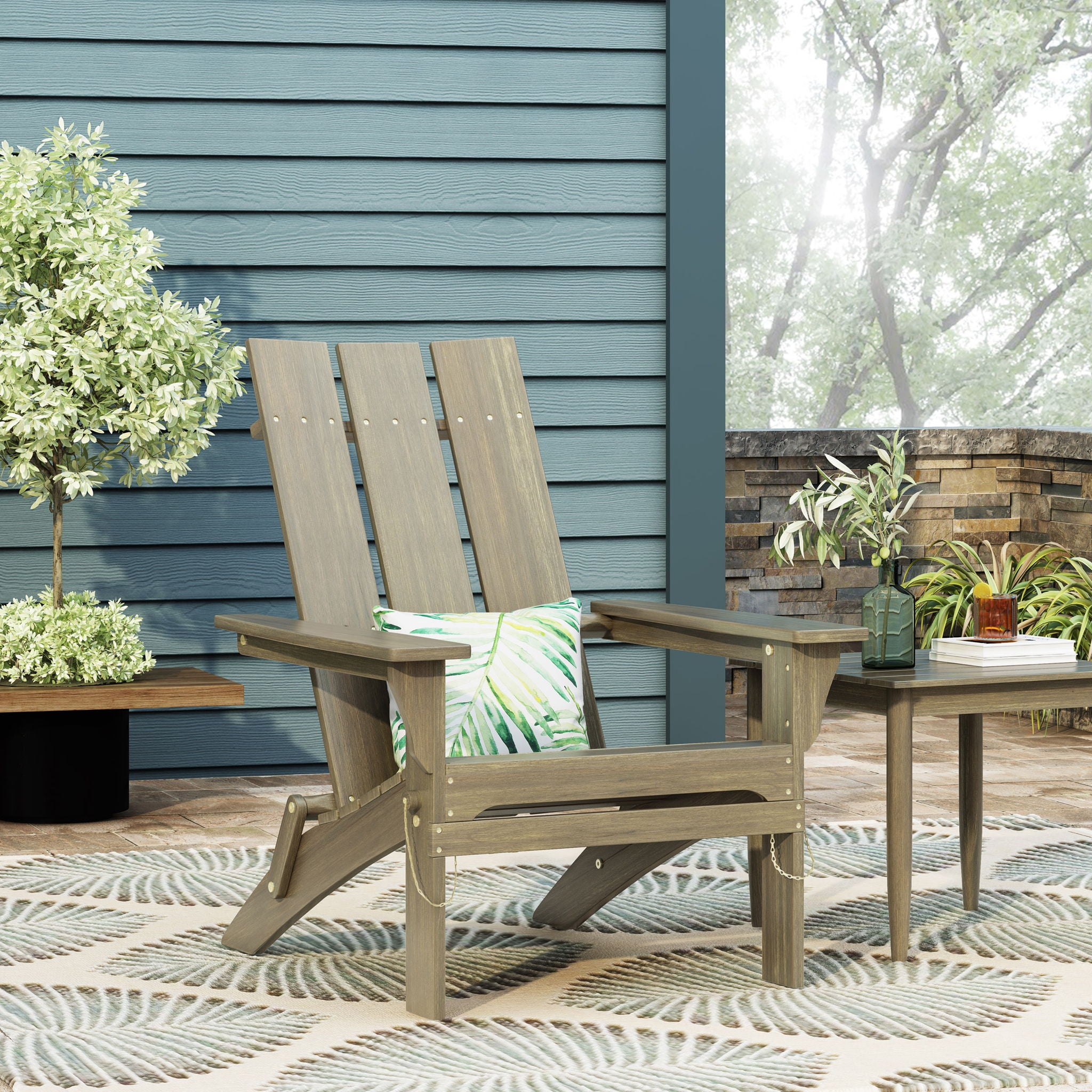 Aurascape - Outdoor Comfort Foldable Adirondack Chair