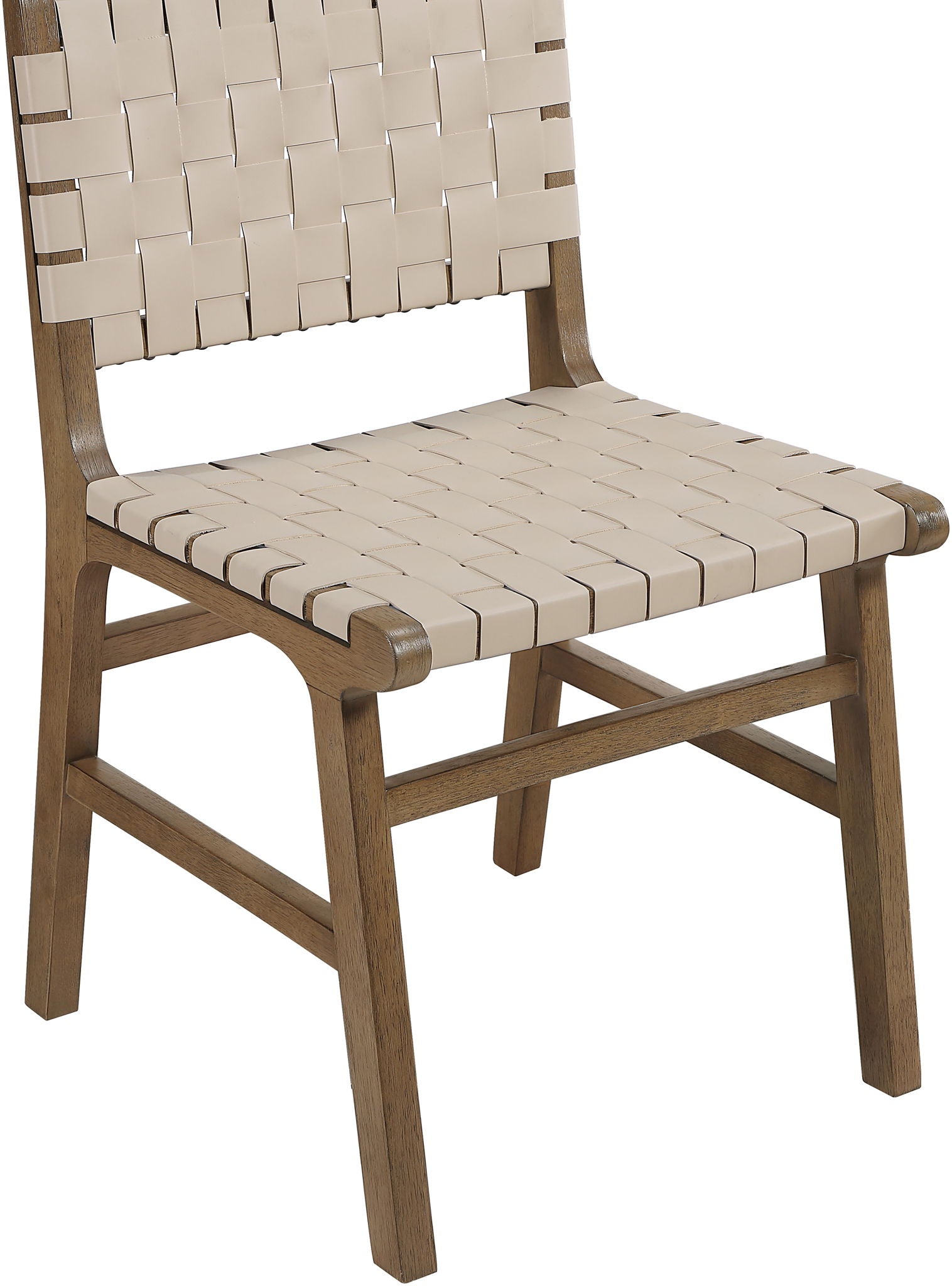 Entwine - Vegan Leather Upholstered Dining Chair - Painted Brown