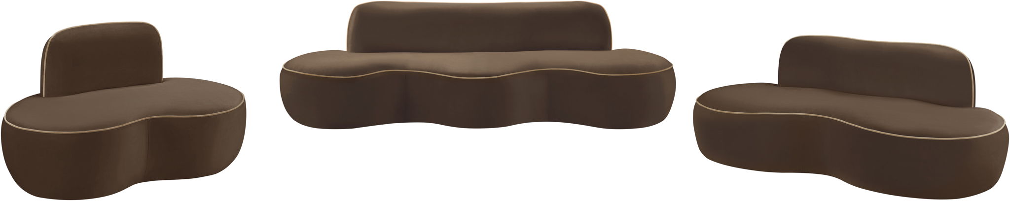 Swerve - Velvet 101" Upholstered Sofa