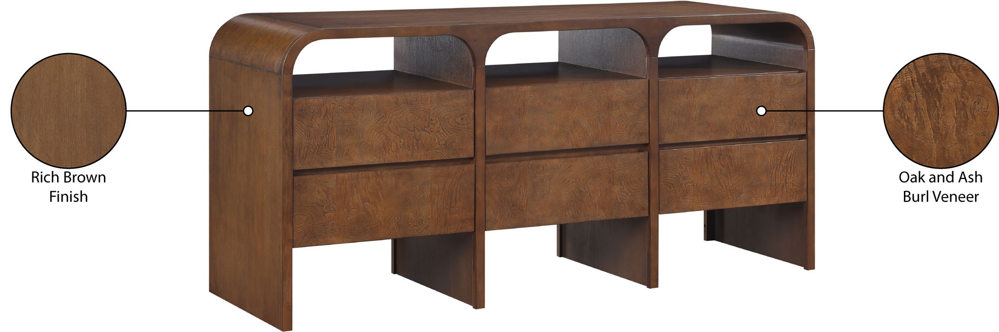 Giada - Solid Wood And Veneer Dresser