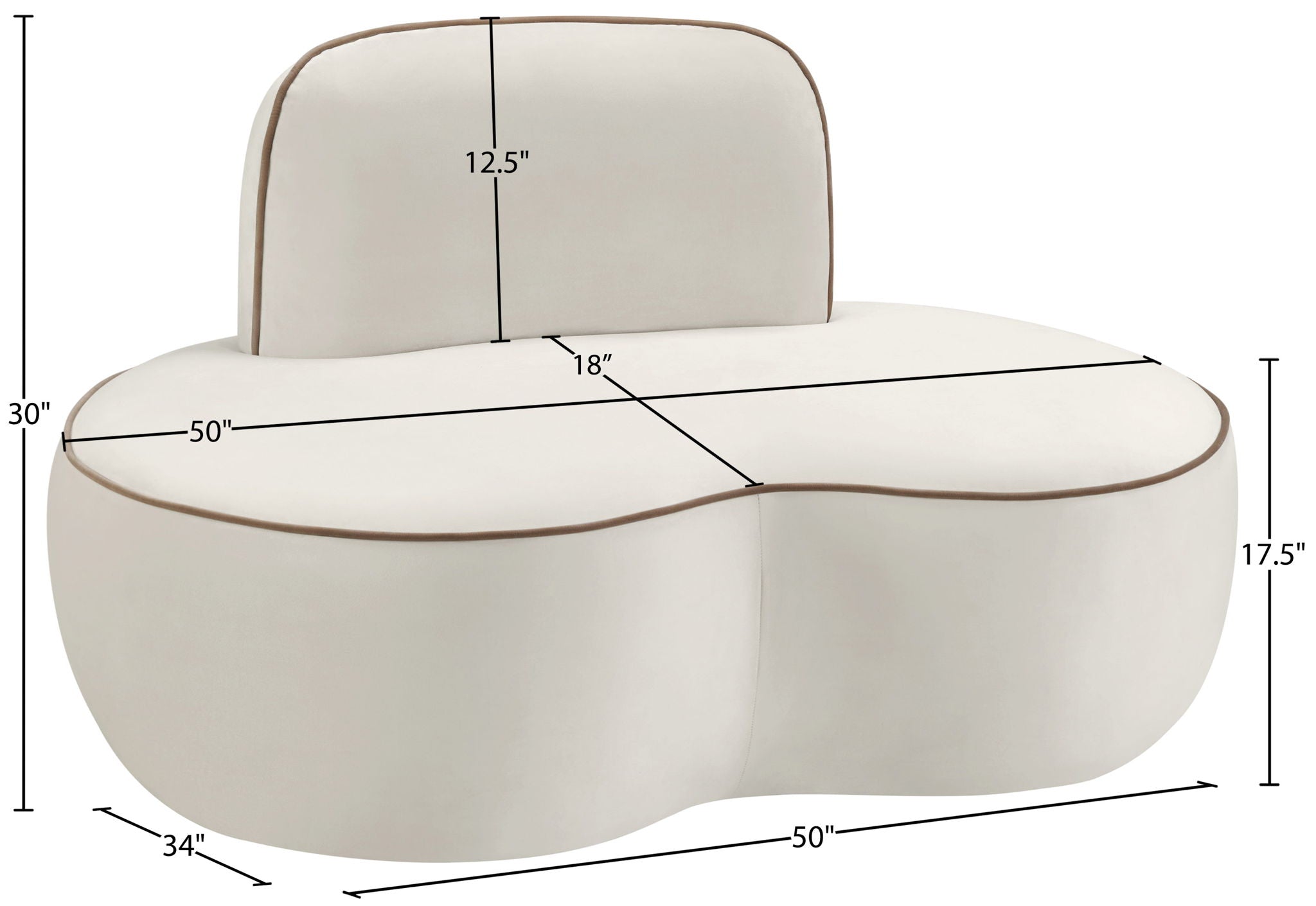 Swerve - Velvet Upholstered Chair