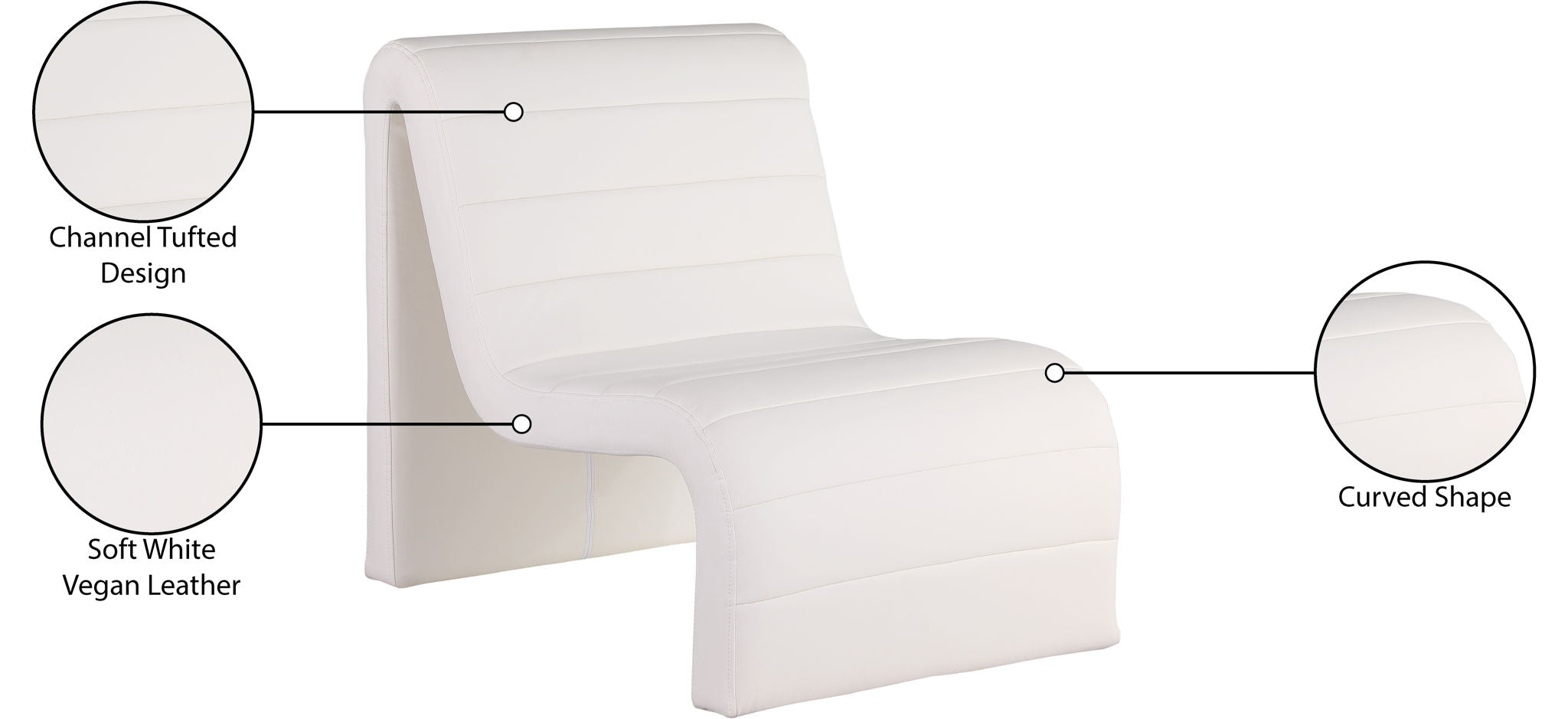 Ivy - Faux Leather Accent Chair