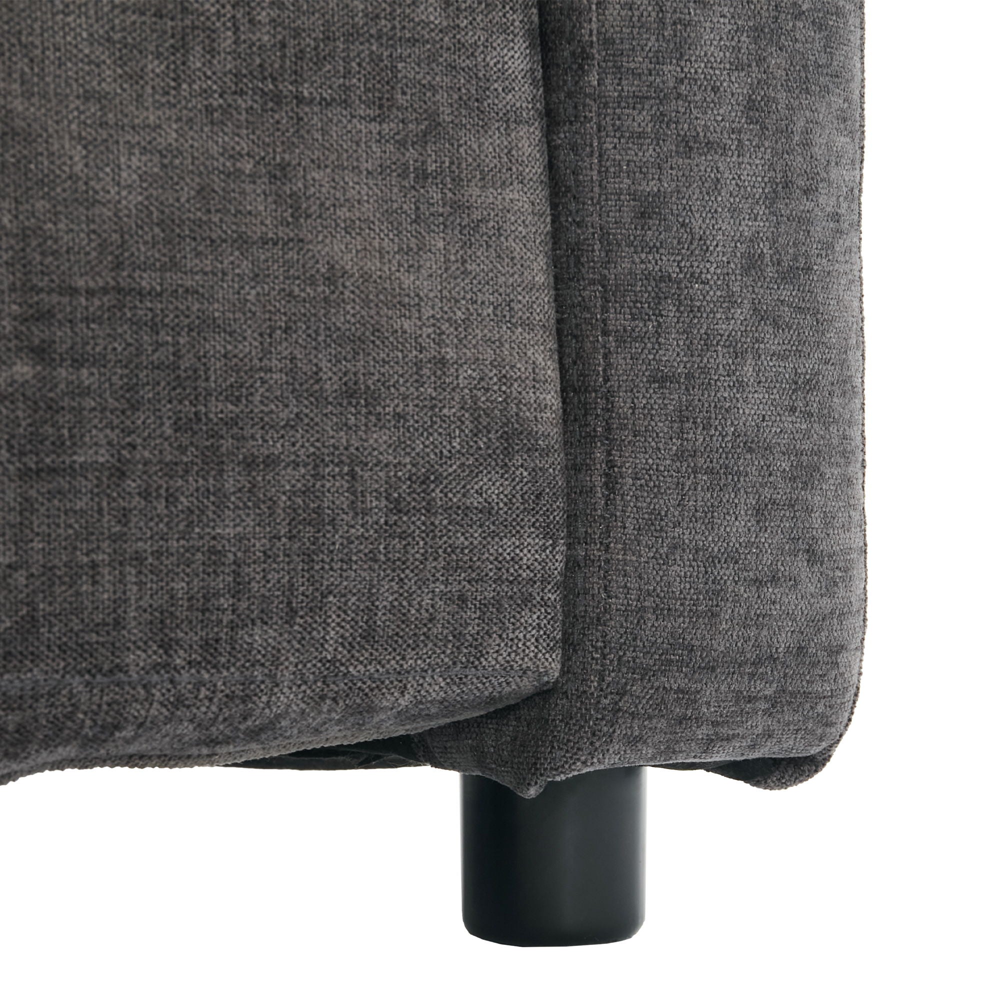 Cozy Upholstered 3 Seater Sofa With Double Cushion