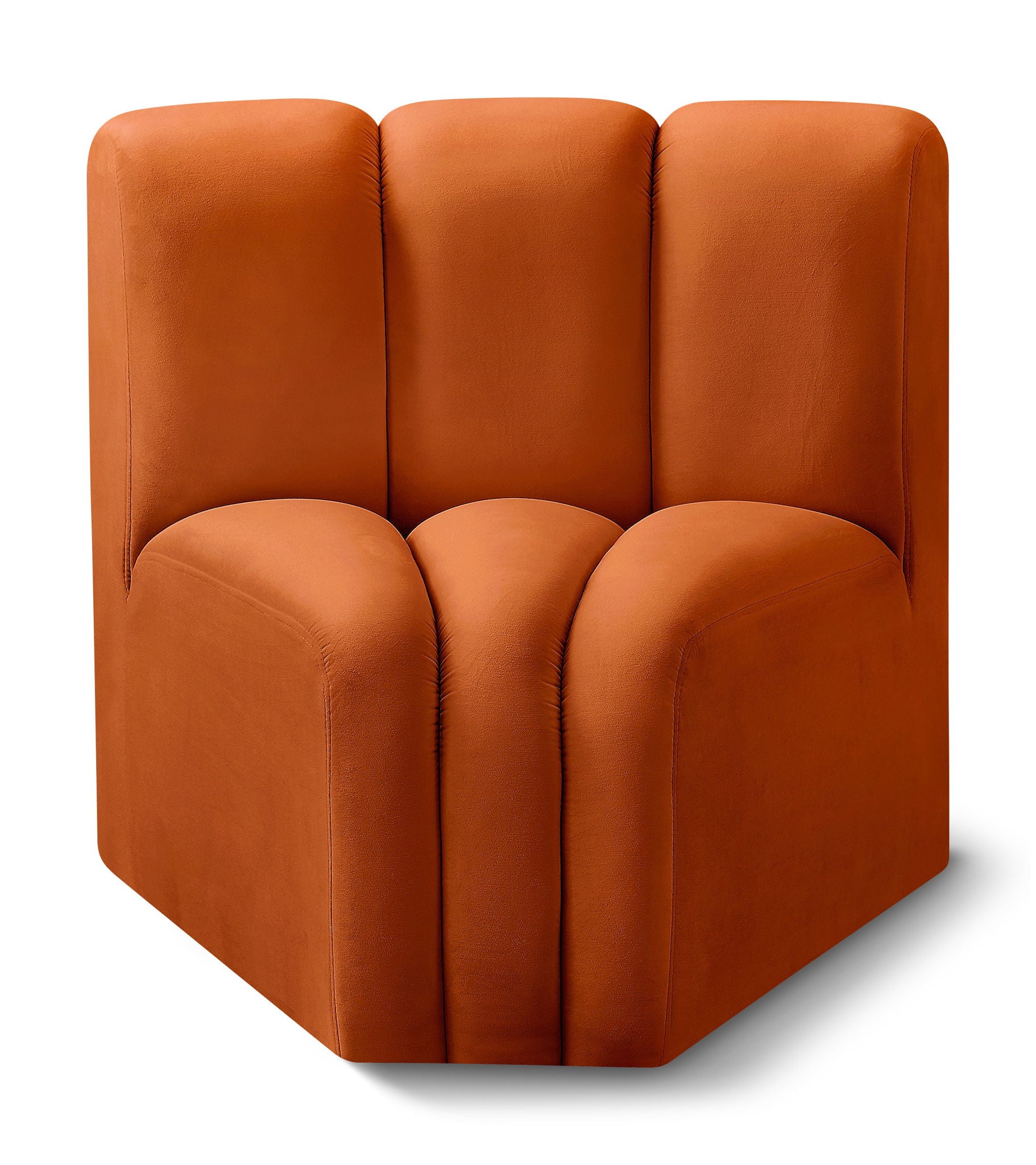 Arc - Velvet Curved Corner Chair