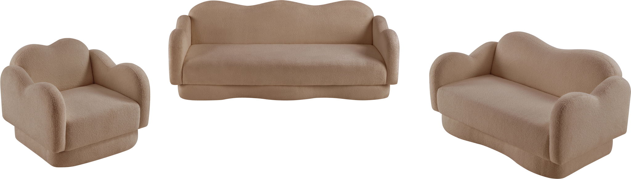 Bloom - Teddy Fabric Loveseat