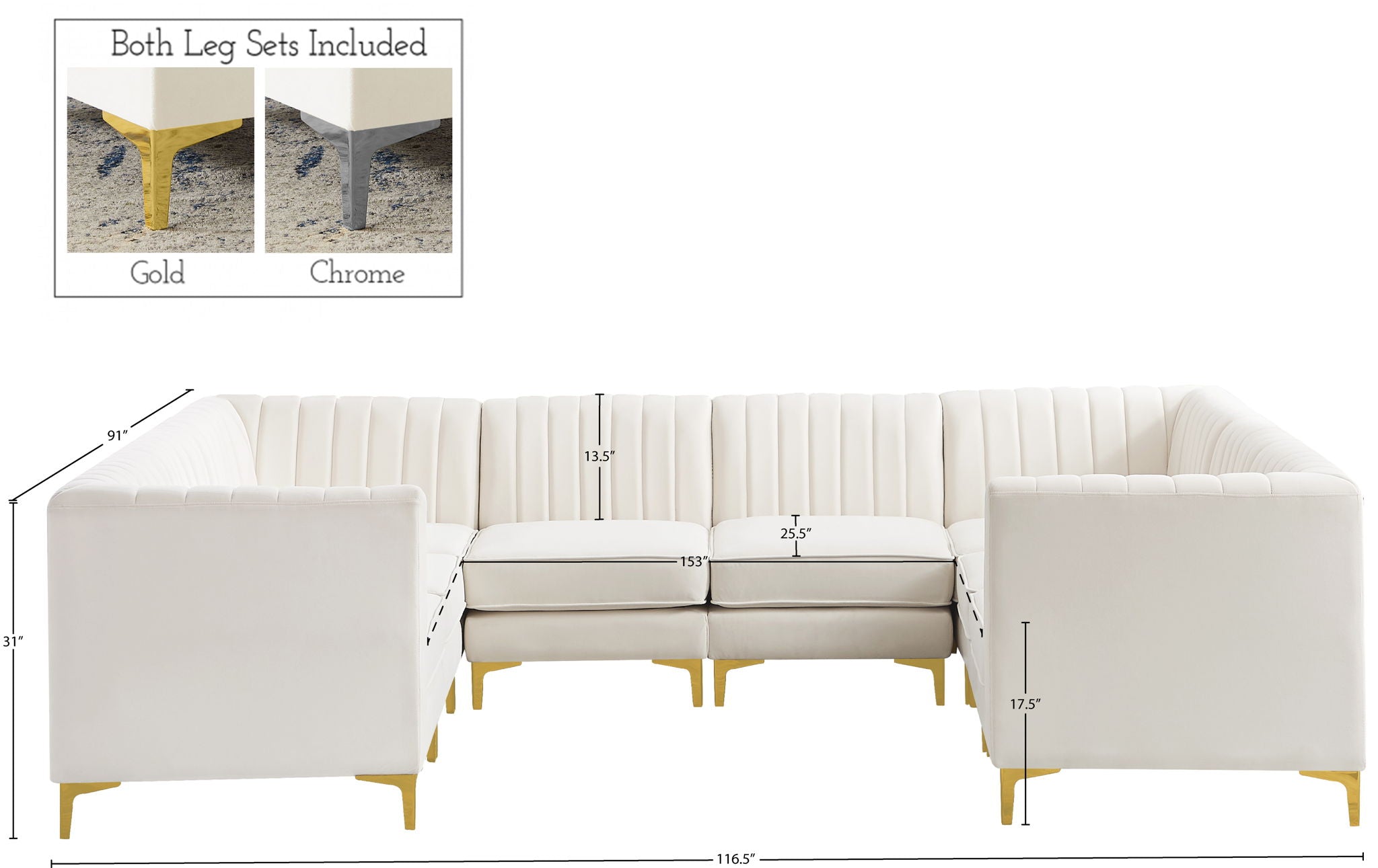 Alina - 8 Piece Modular Sectional