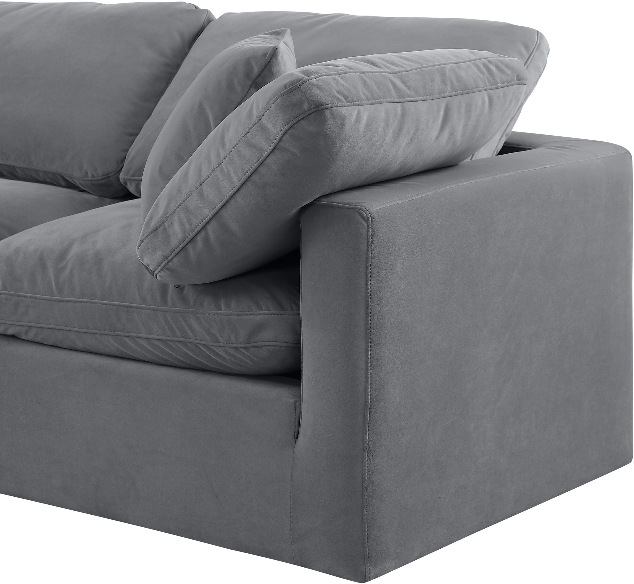 Indulge - Velvet 6 Piece Modular Corner Sectional