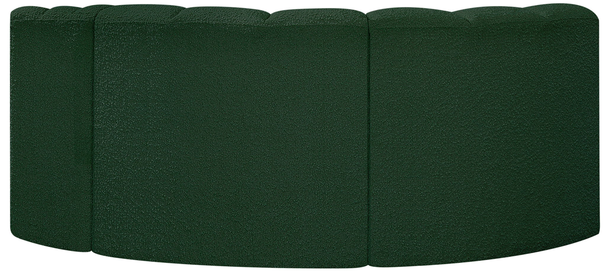 Arc - Boucle Fabric 3 Piece Modular L-Shaped Sofa