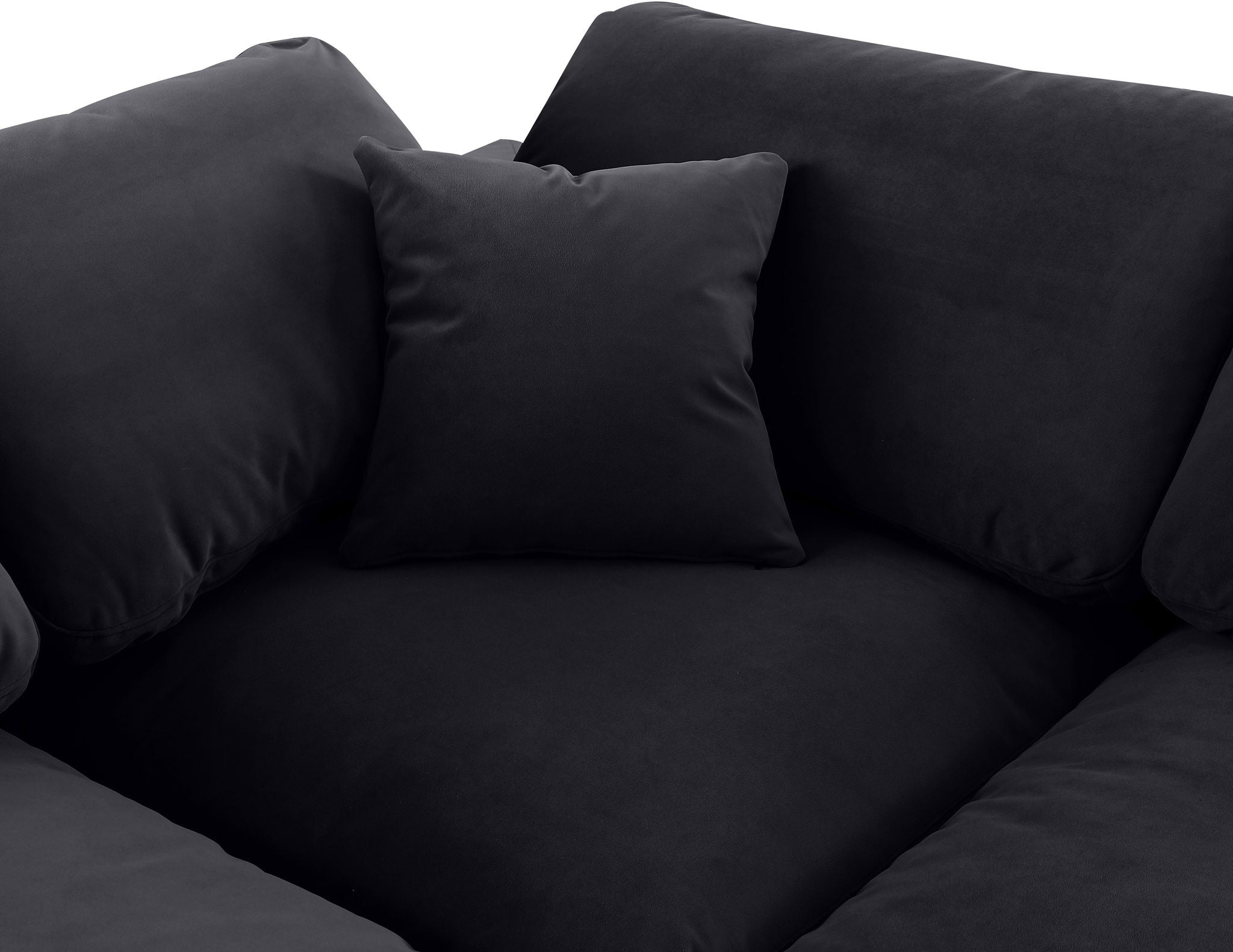 Comfy - 4 Piece Velvet Modular Sectional With Chaise
