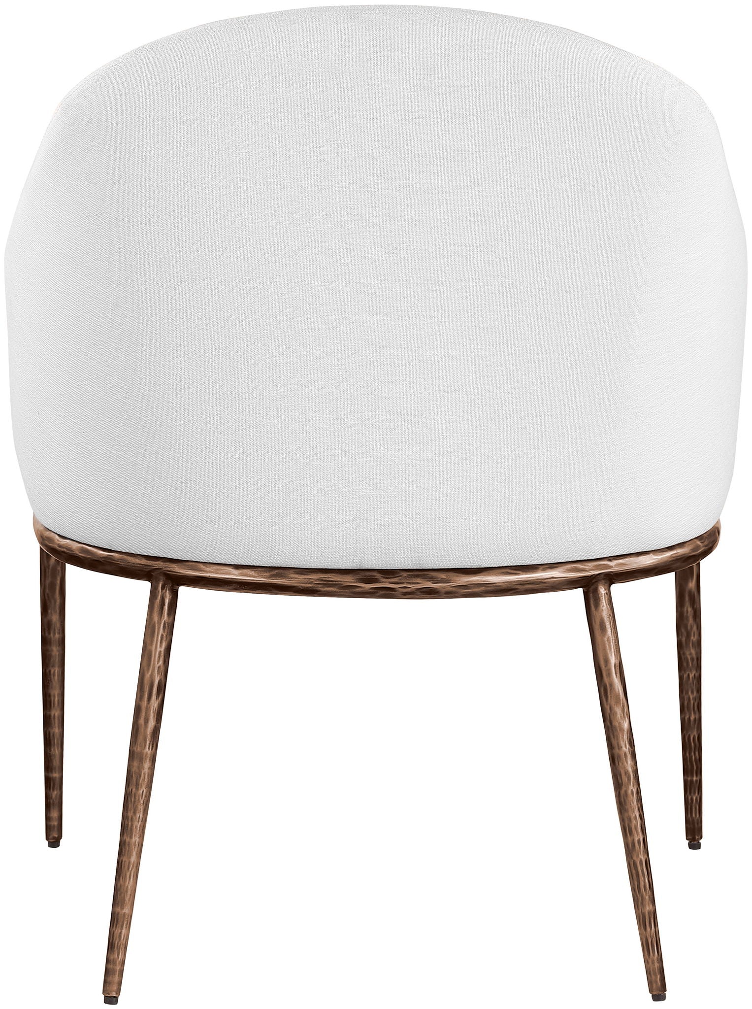 Ferro - Upholstered Dining Arm Chair With Brushed Bronze Legs