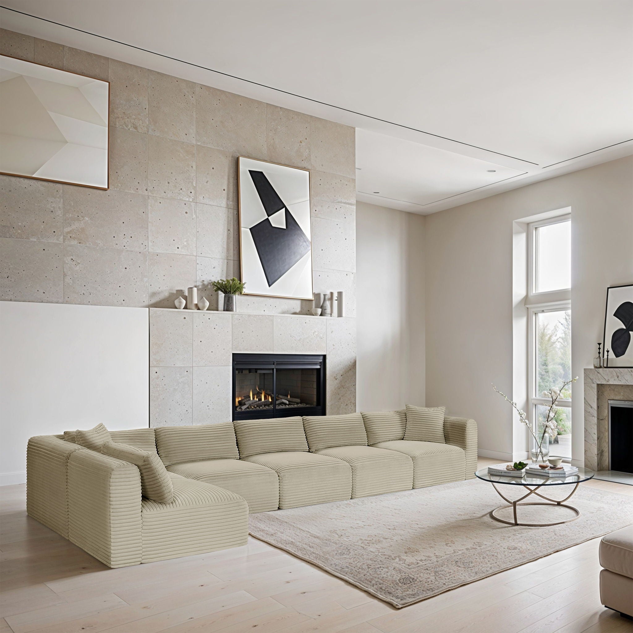 Shaggy - 6 Piece Modular Sectional
