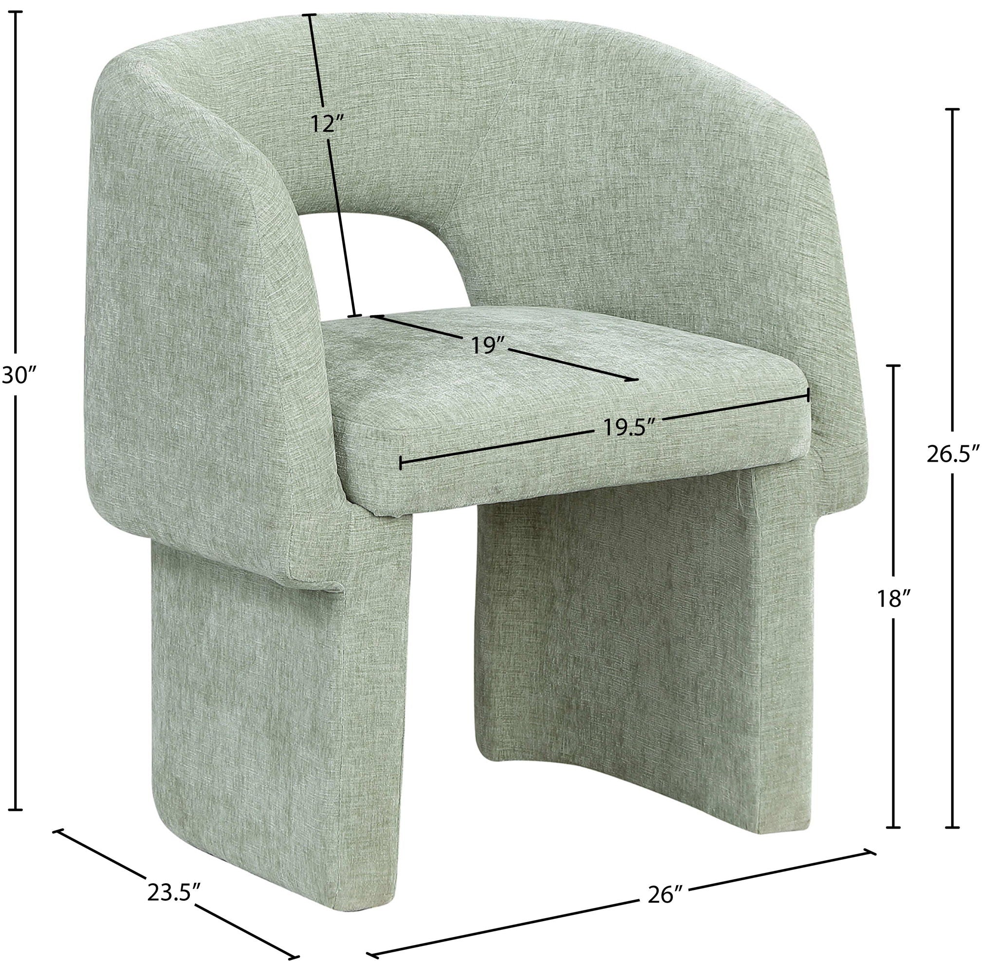 Emmet - Chenille Dining Chair / Accent Chair
