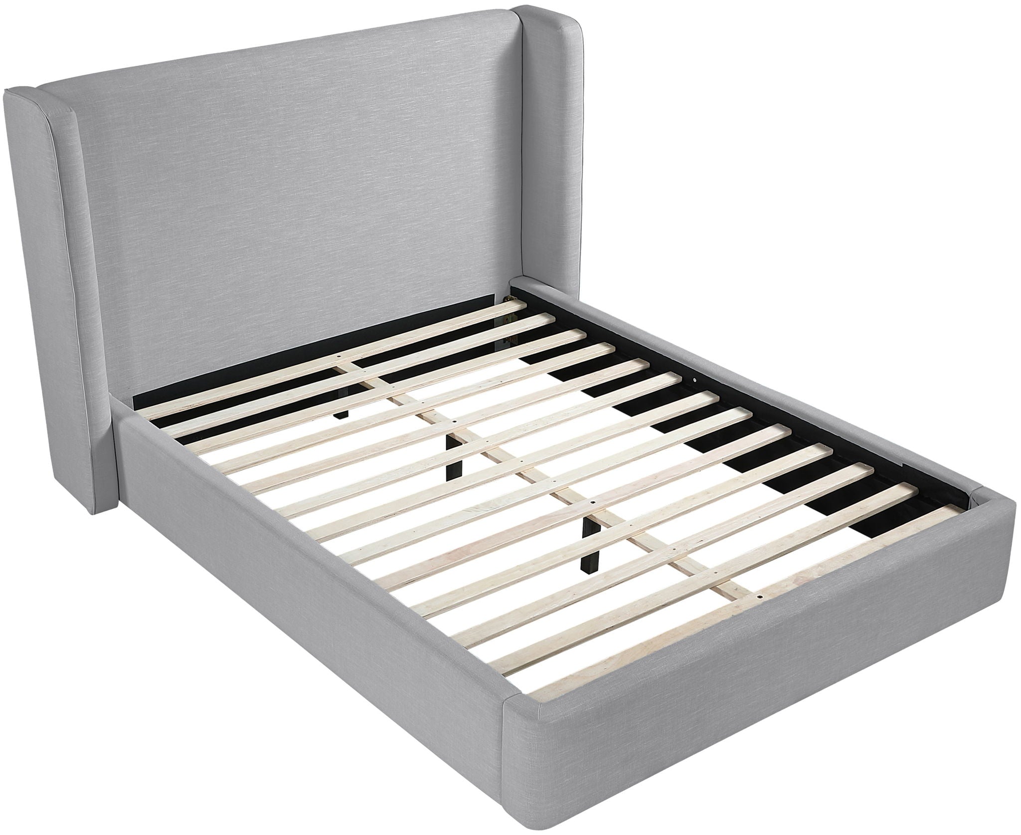 Kendall - Linen Textured Fabric Upholstered Bed