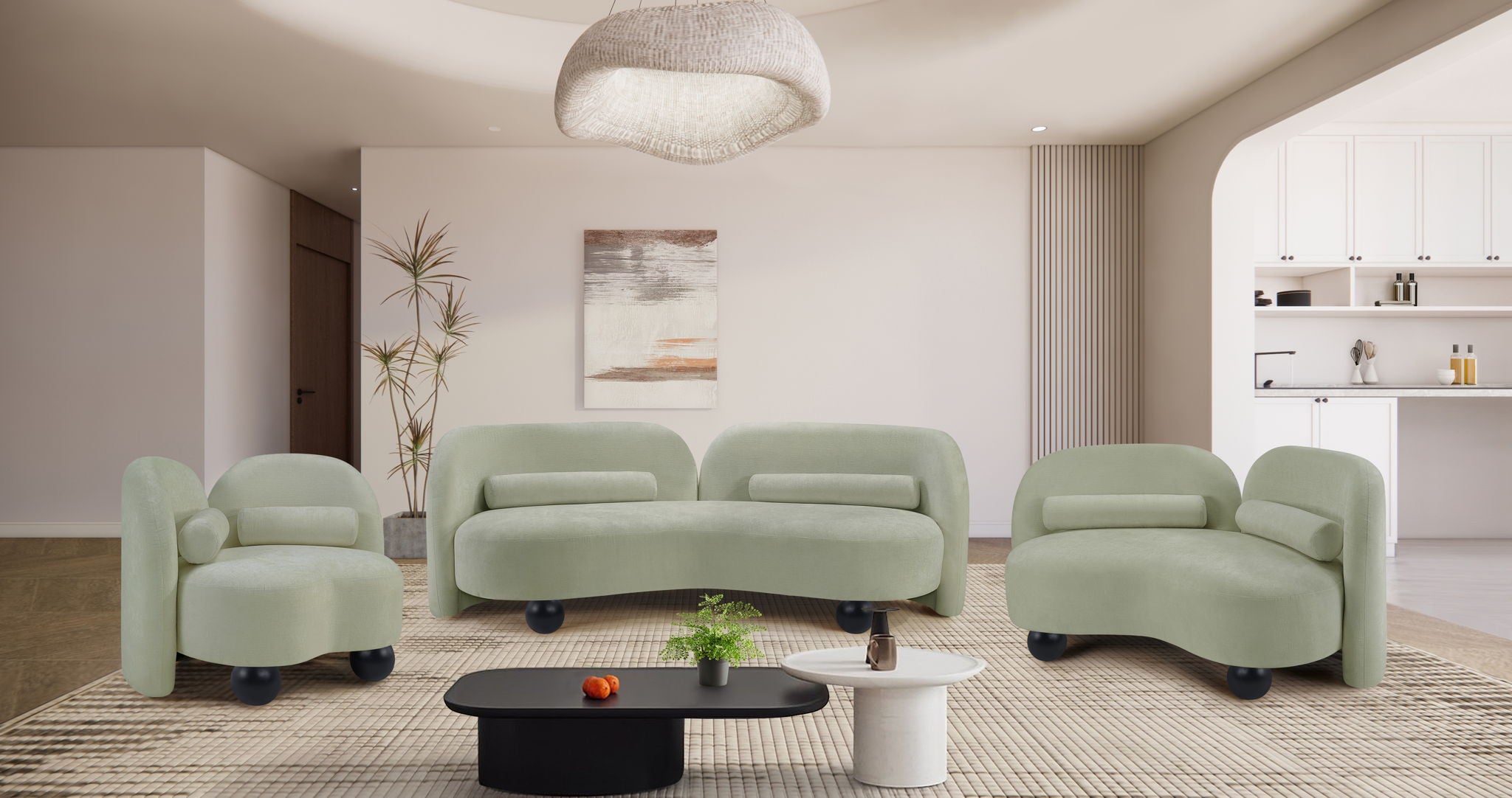 Daphne - Chenille Loveseat