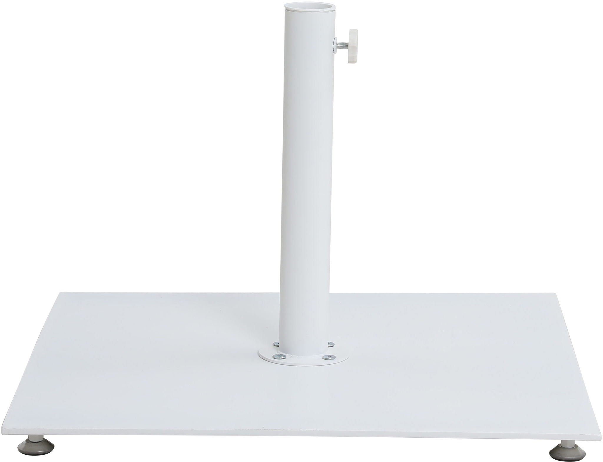 Fiji - Aluminum Patio Umbrella With Square White And Black Base