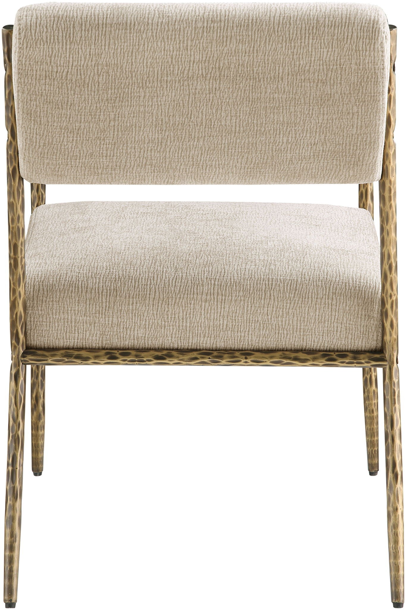 Bastille - Upholstered Dining Arm Chair (Set of 2) - Brass Frame
