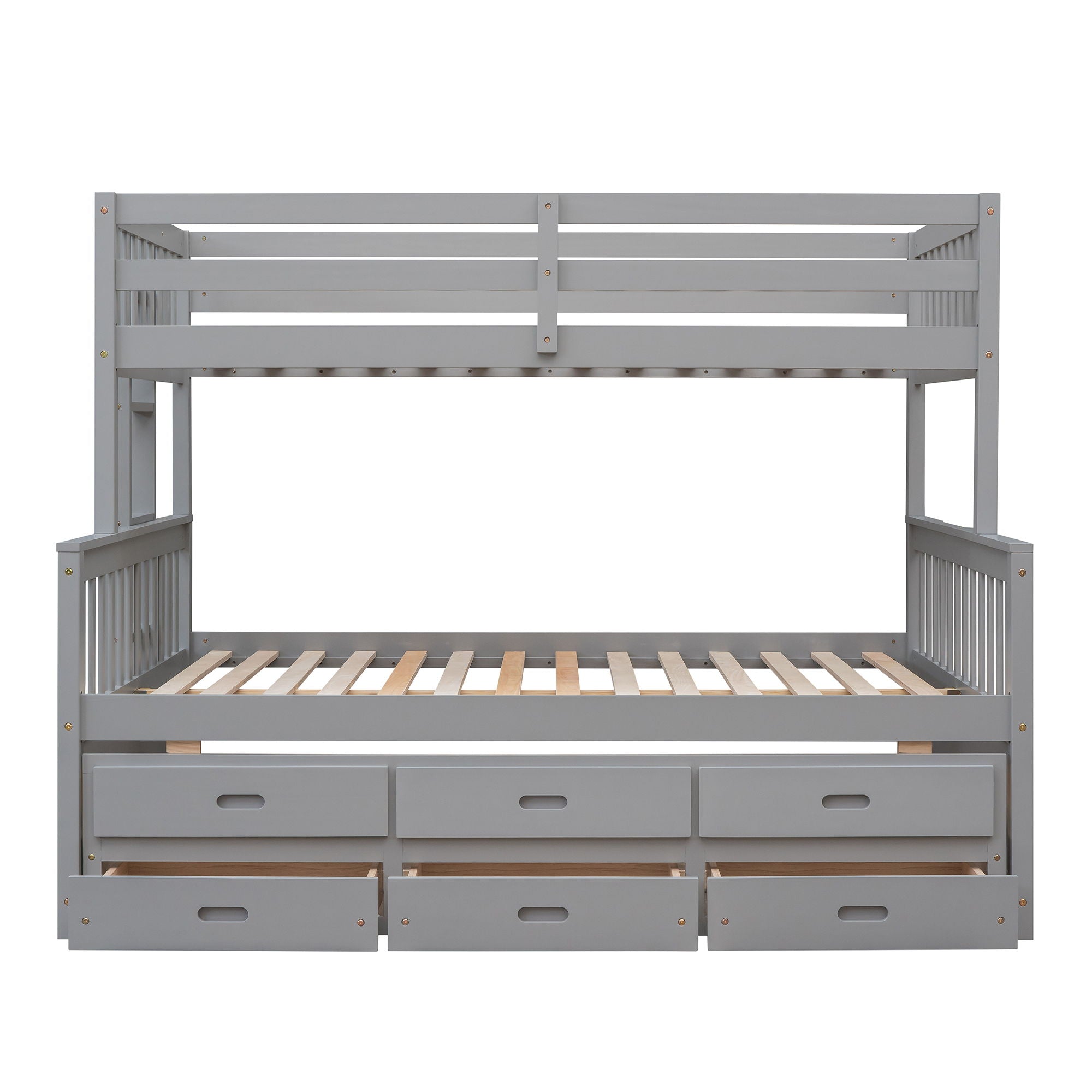 Bunk Bed With Twin Size Trundle And Drawers