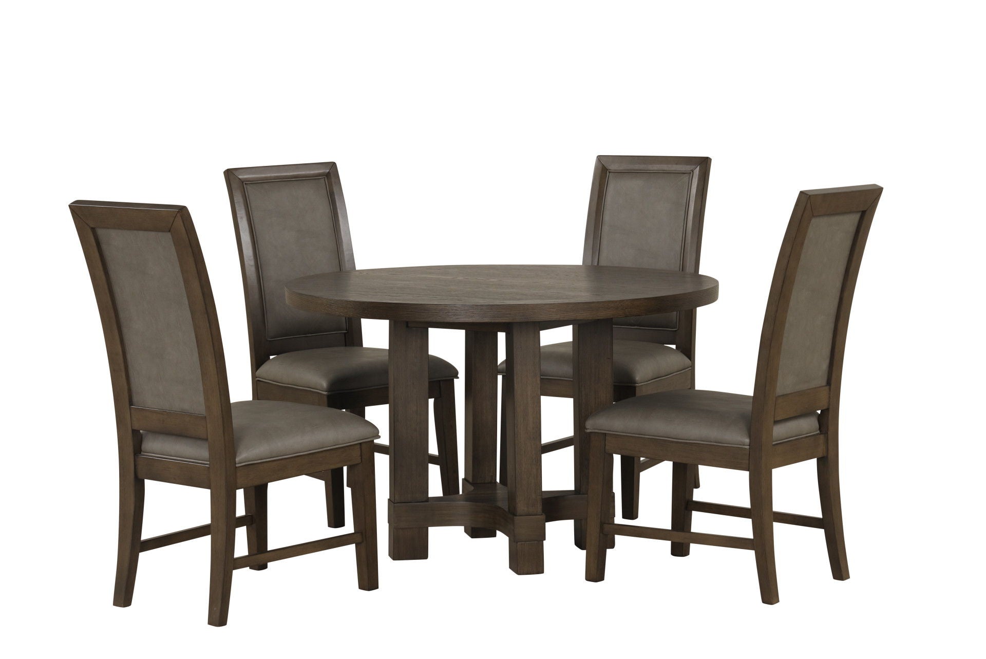Cityscape - Round Dining Table - Dark Brown
