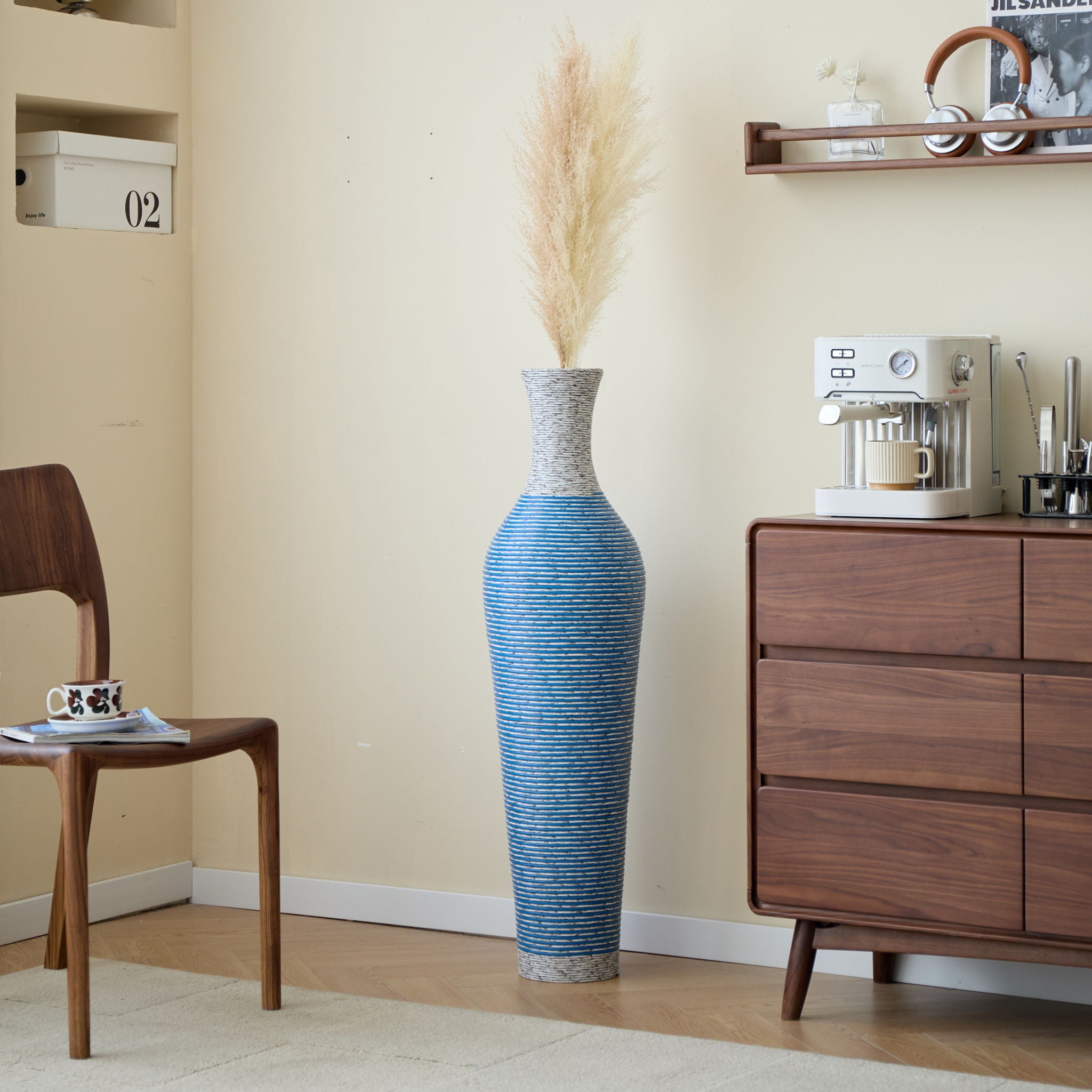 Classic And Neat Floor Vase, High Independent Flower Stand (Set of 3)