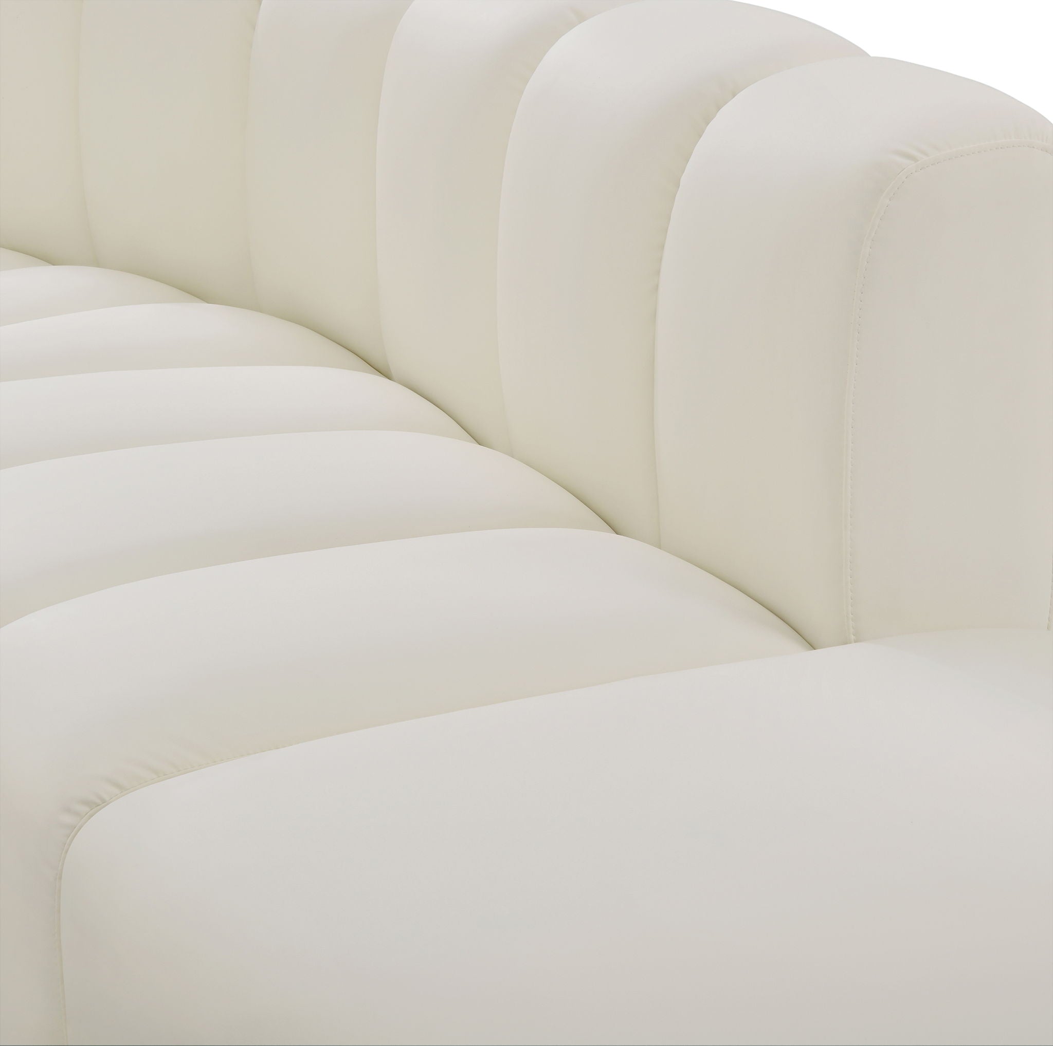 Arc - Faux Leather 4 Piece L-Shaped Modular Sofa
