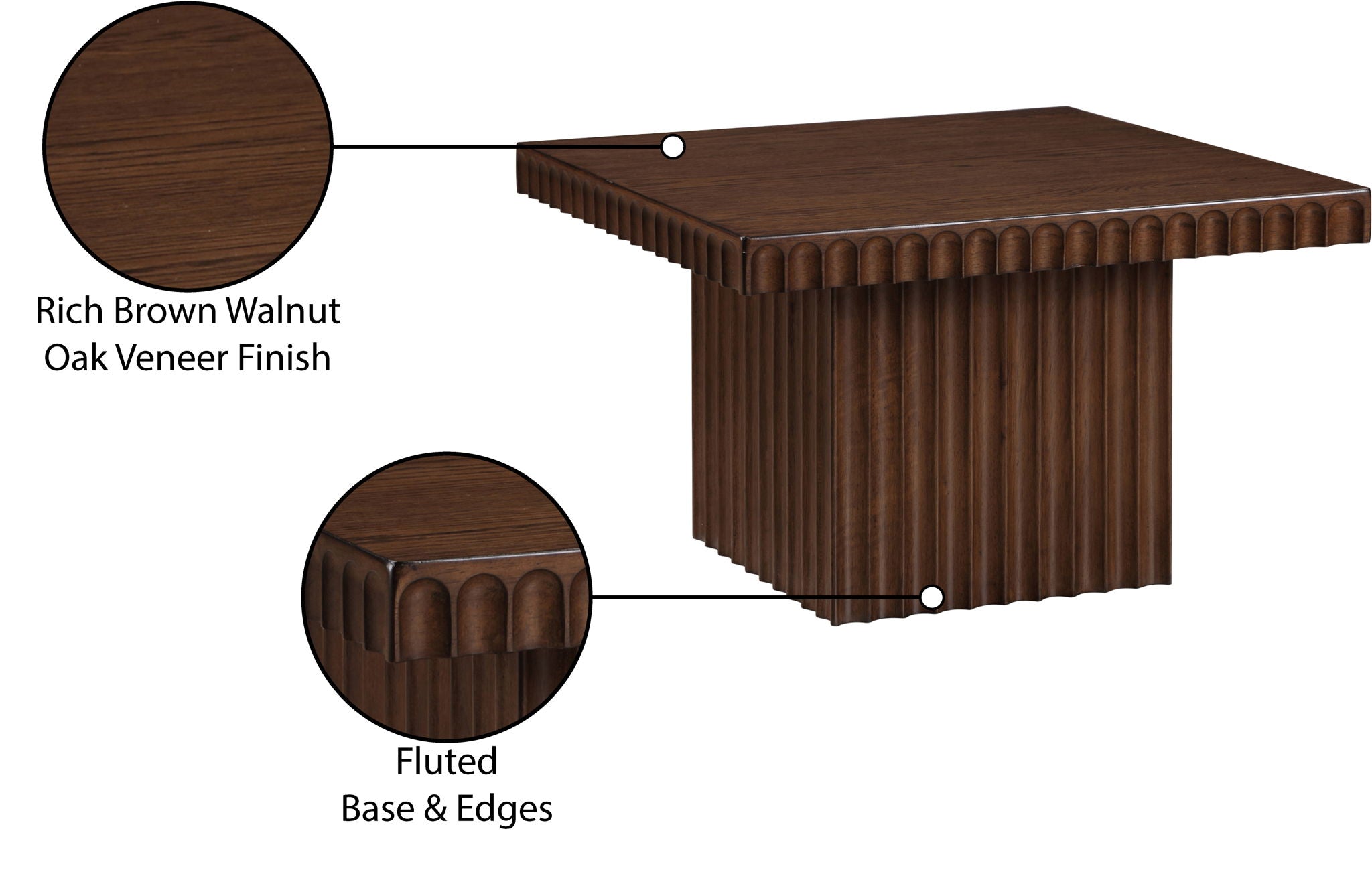 Spencer - 15" Oak Veneer Coffee Table