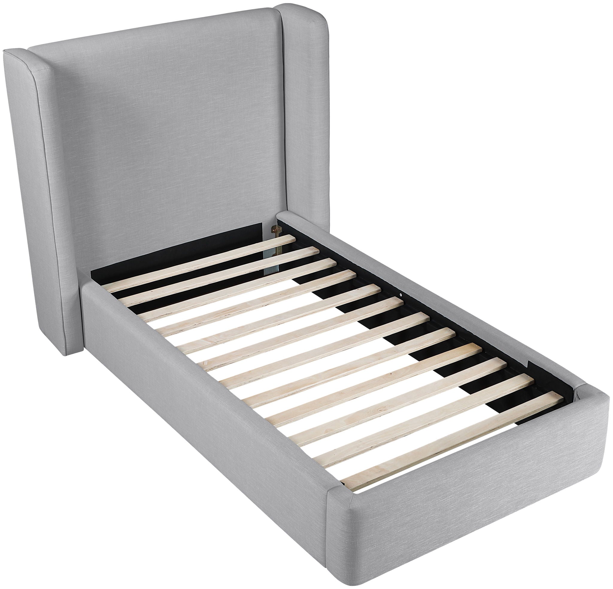 Kendall - Linen Textured Fabric Upholstered Bed