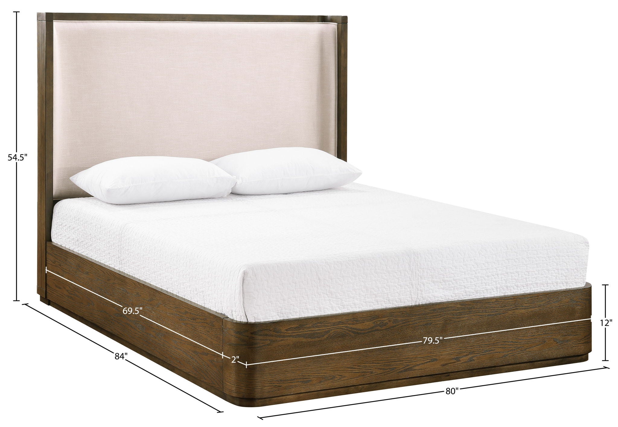 Tiberio - Textured Fabric Bed