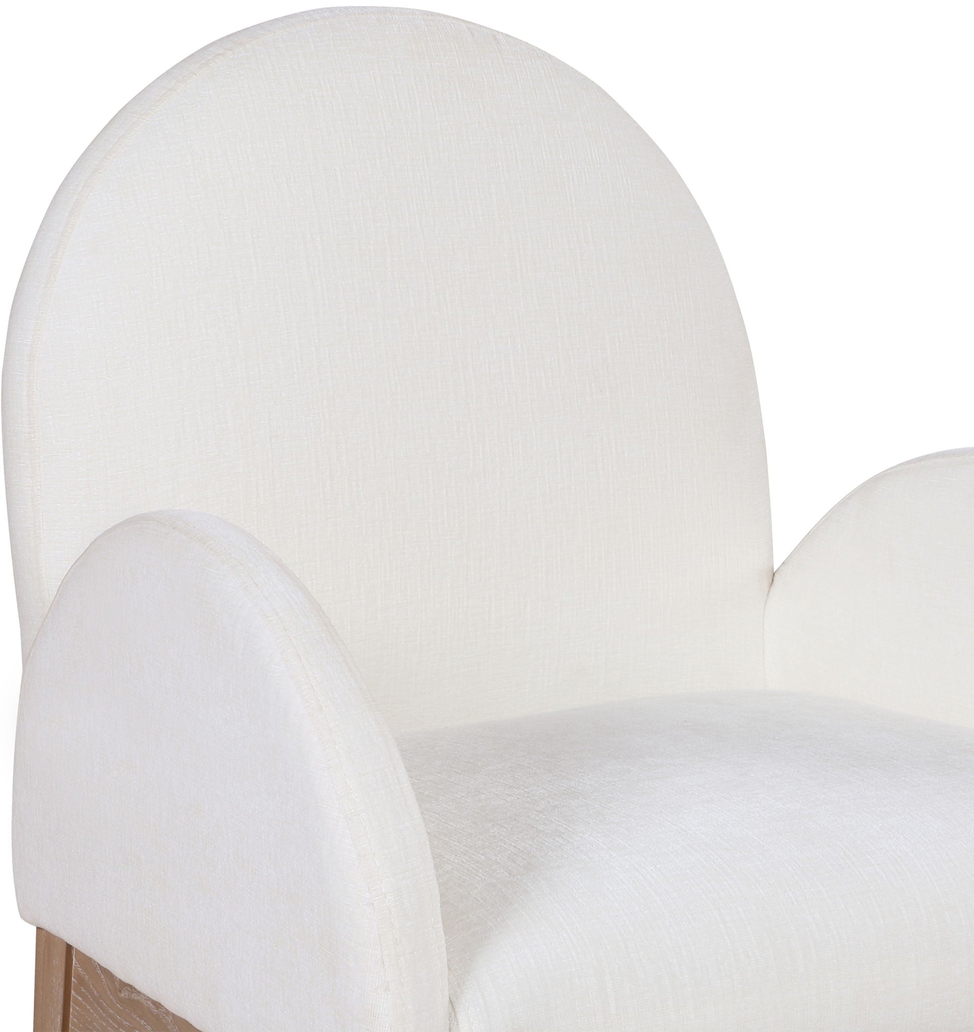 Waldorf - Chenille Dining Arm Chair With Natural Legs