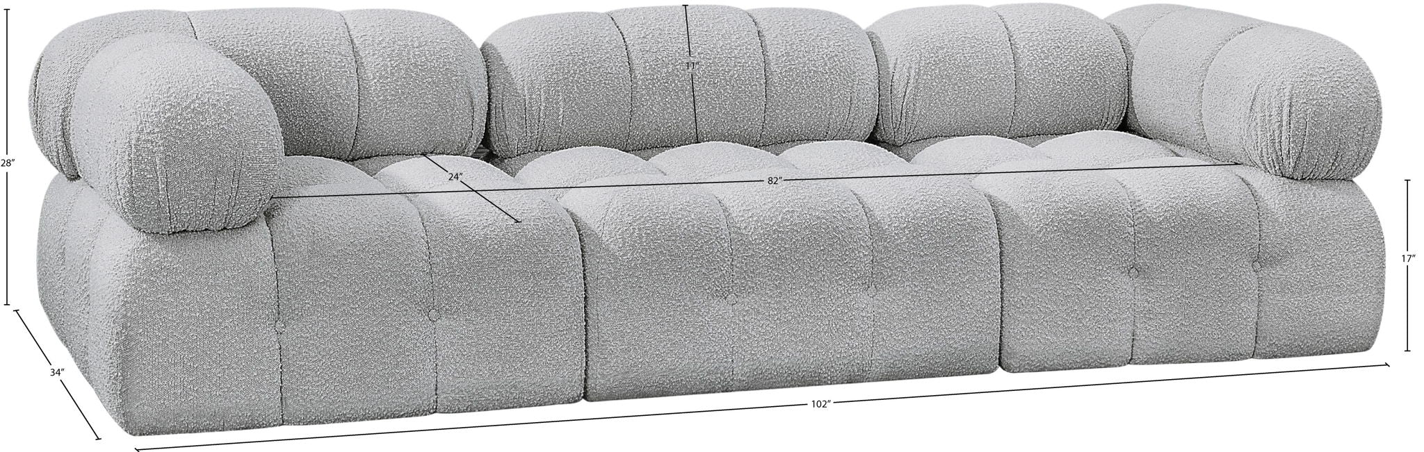 Ames - 3 Seat Modular Sofa