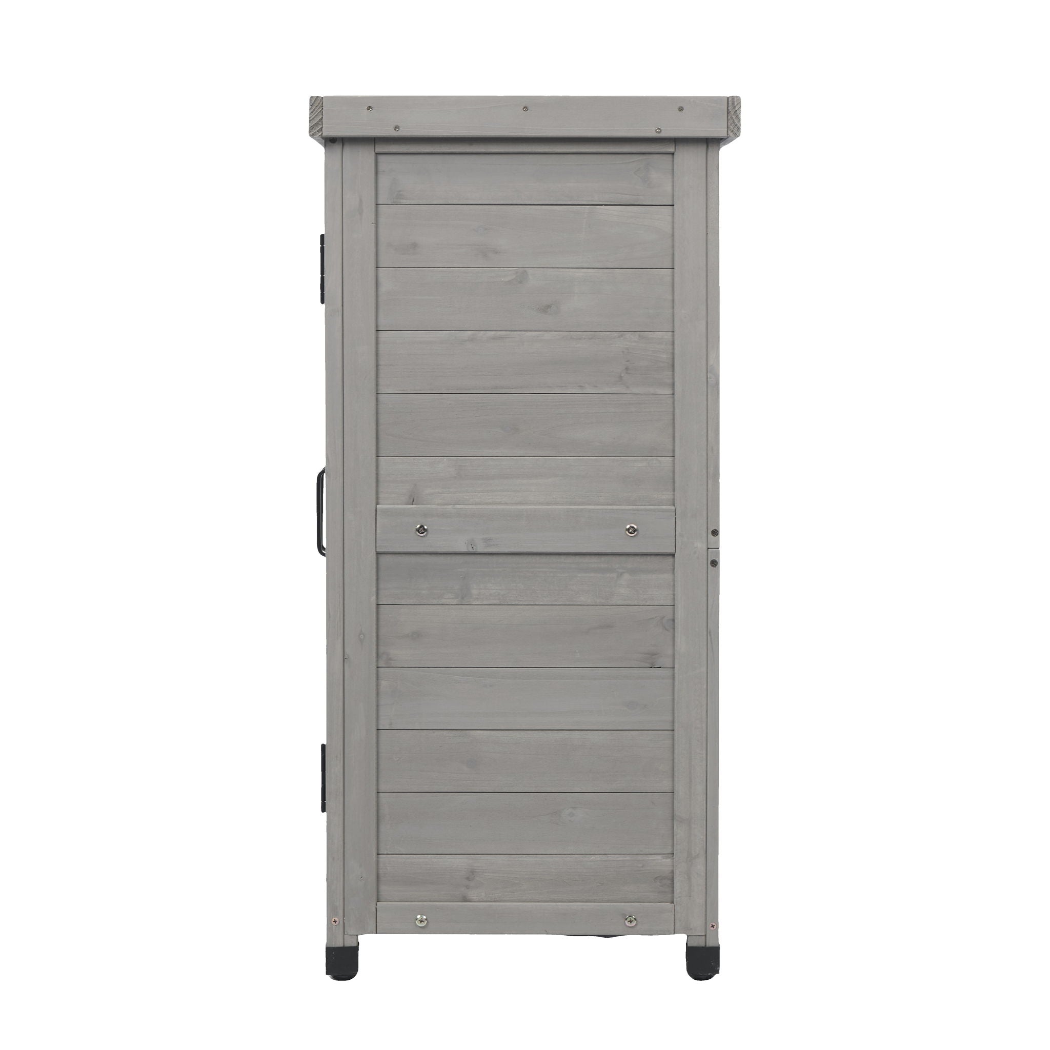 Potting Bench With Storage Cabinet And Metal Table Top For Outdoor