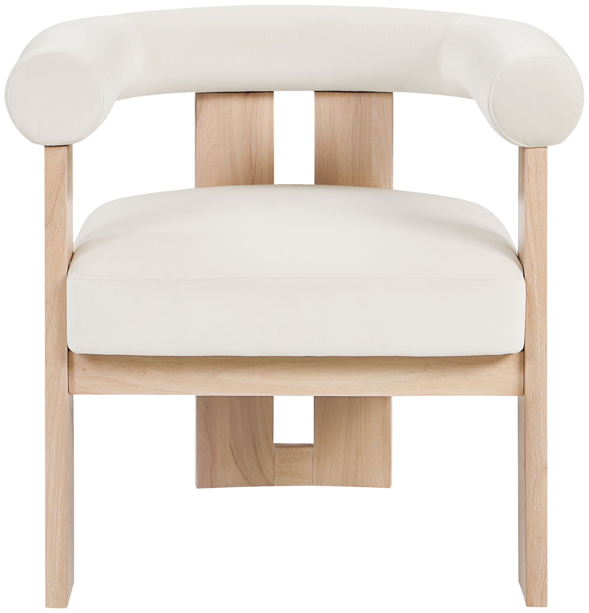 Arienzo - Performance Fabric Upholstered Accent Chair - Natural Base