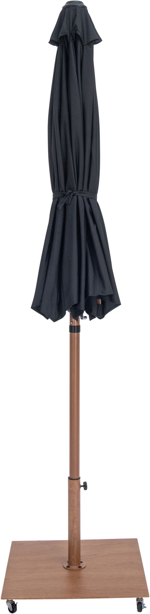 Amalfi - Aluminum Patio Umbrella - Light Brown Base / Light Brown Pole