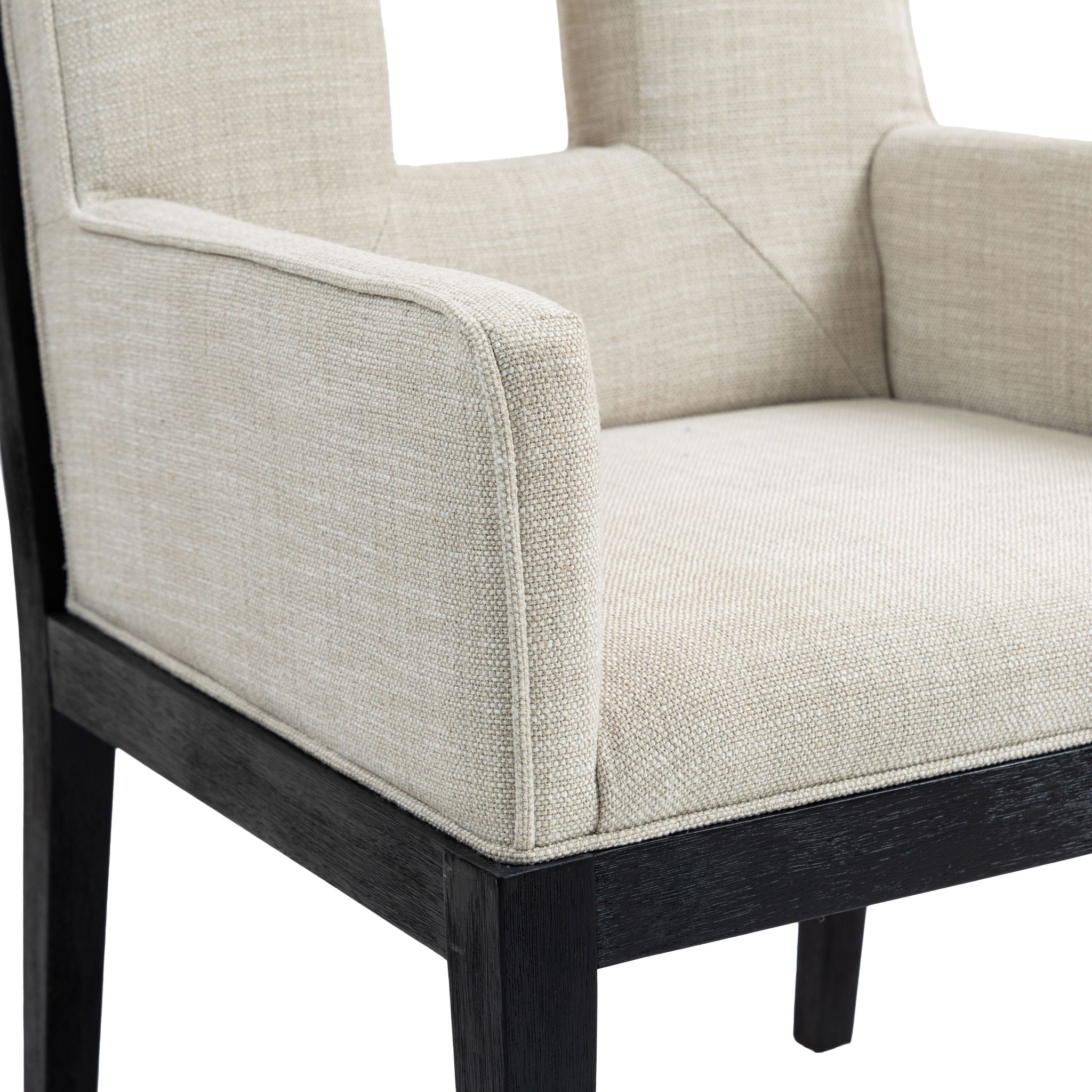 Gwendolyn - Dining Arm Chair With Black Frame