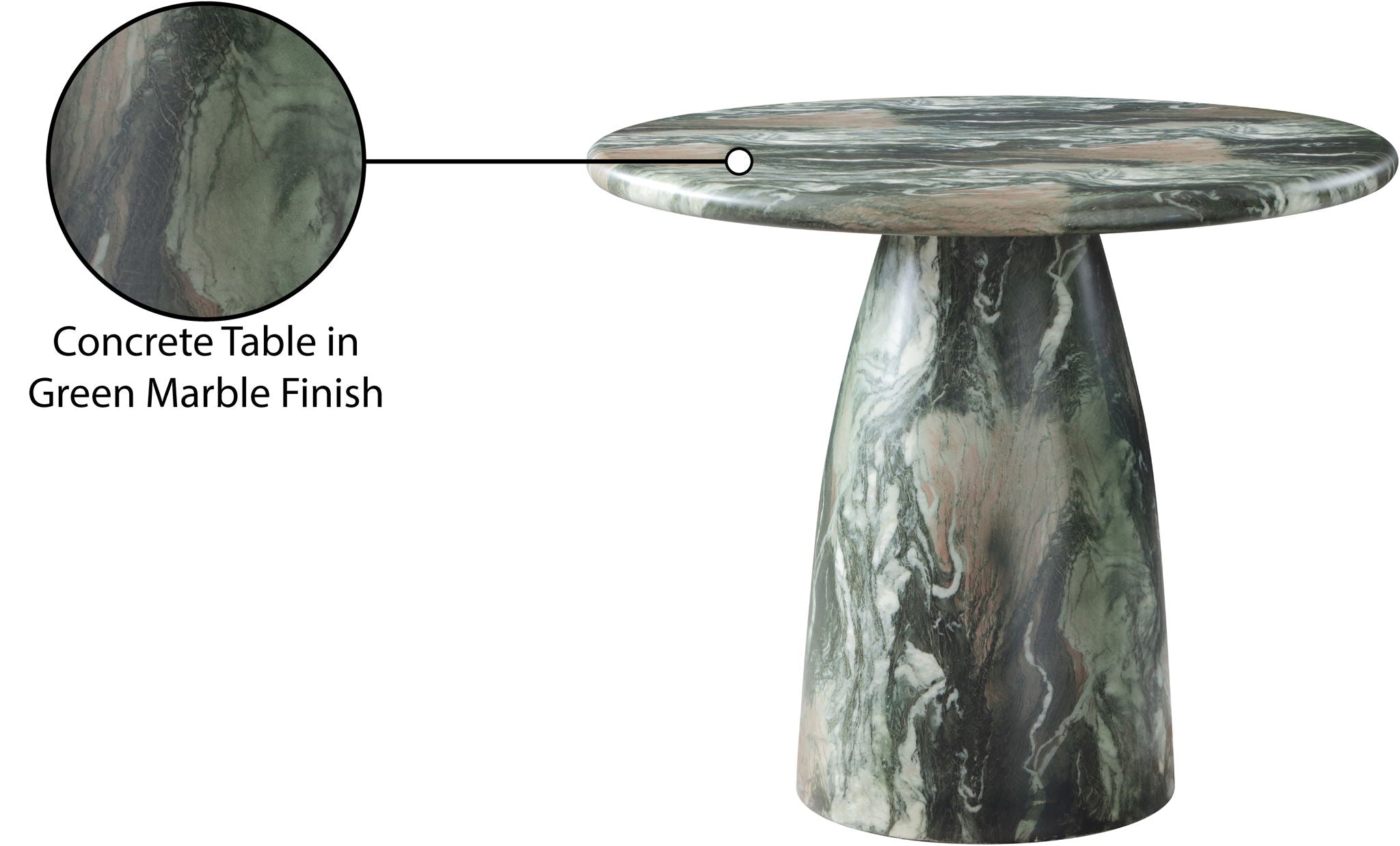 Cosenza - Round Concrete Dining Table
