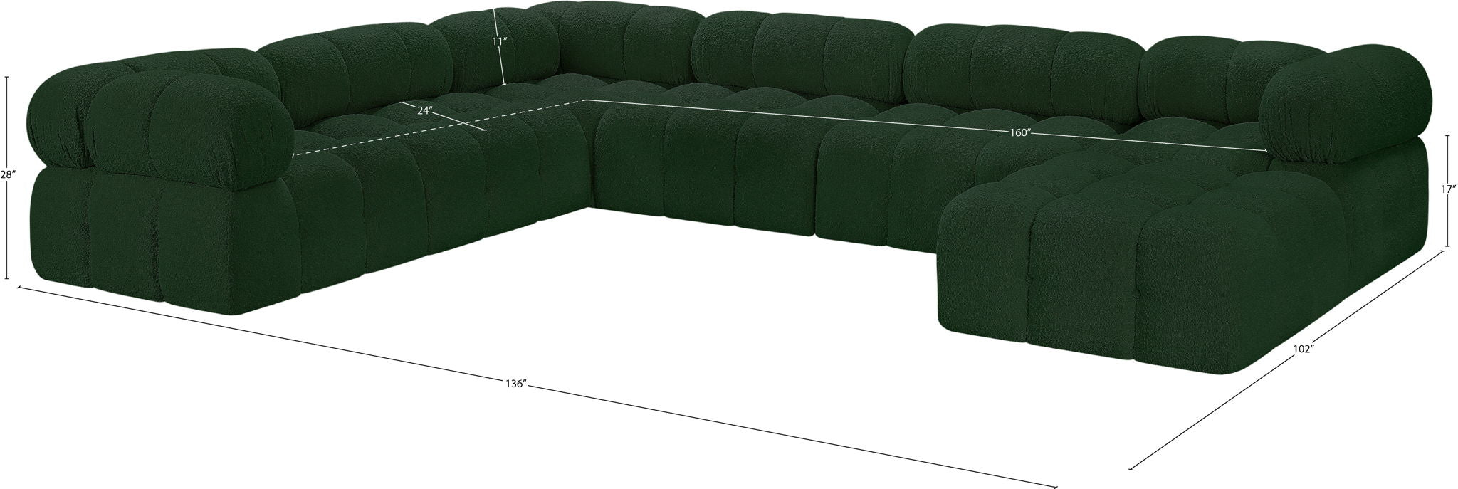 Ames - 7 Piece Modular Sectional