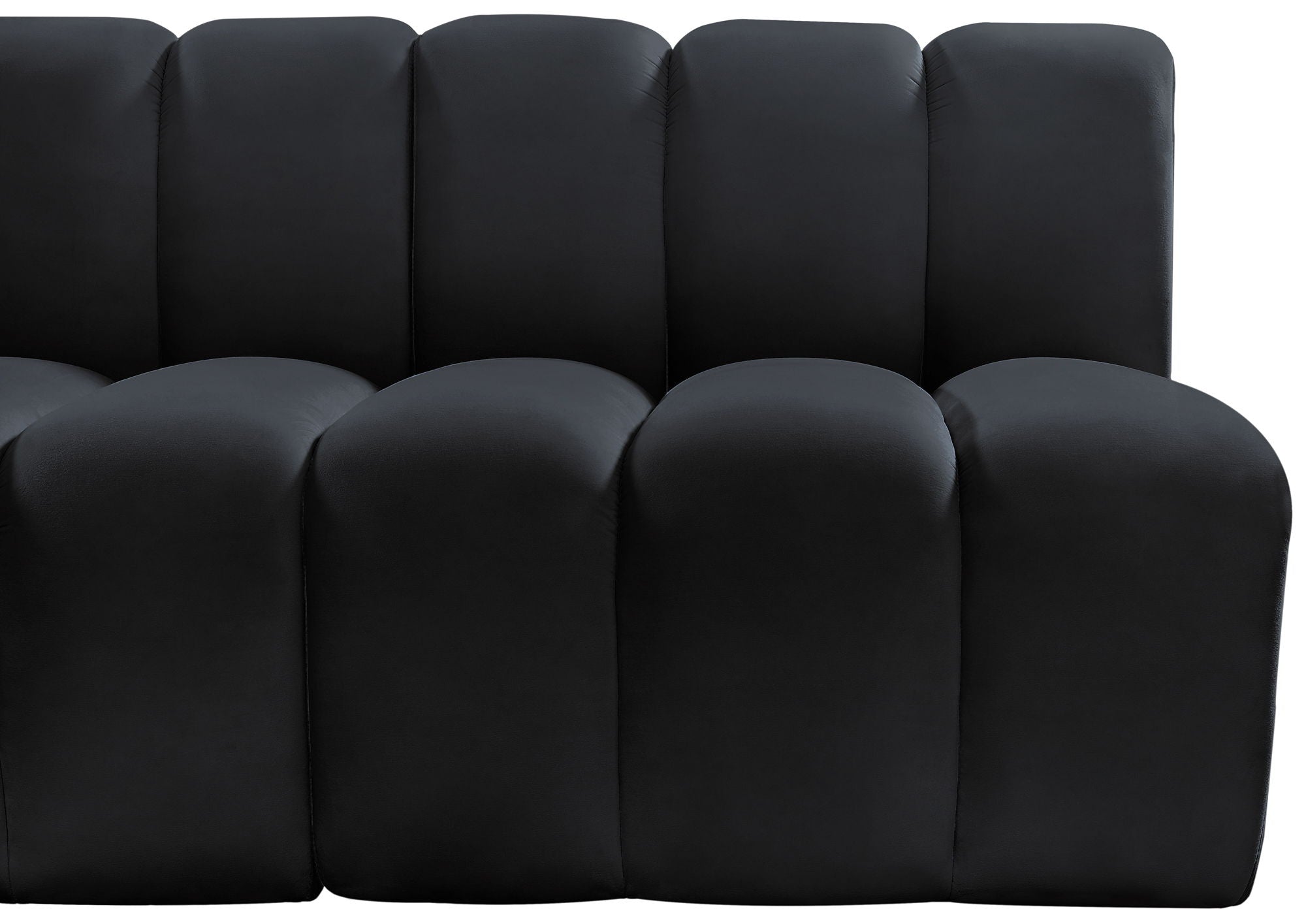 Arc - Velvet 8 Piece Curved Modular Sofa