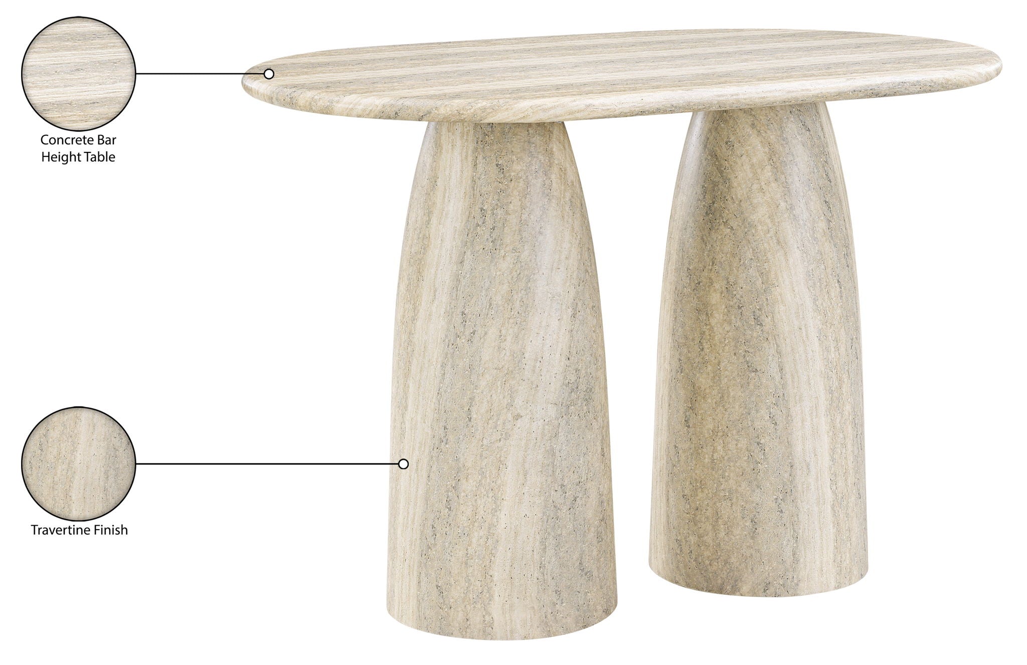 Cosenza - Concrete Indoor / Outdoor Table