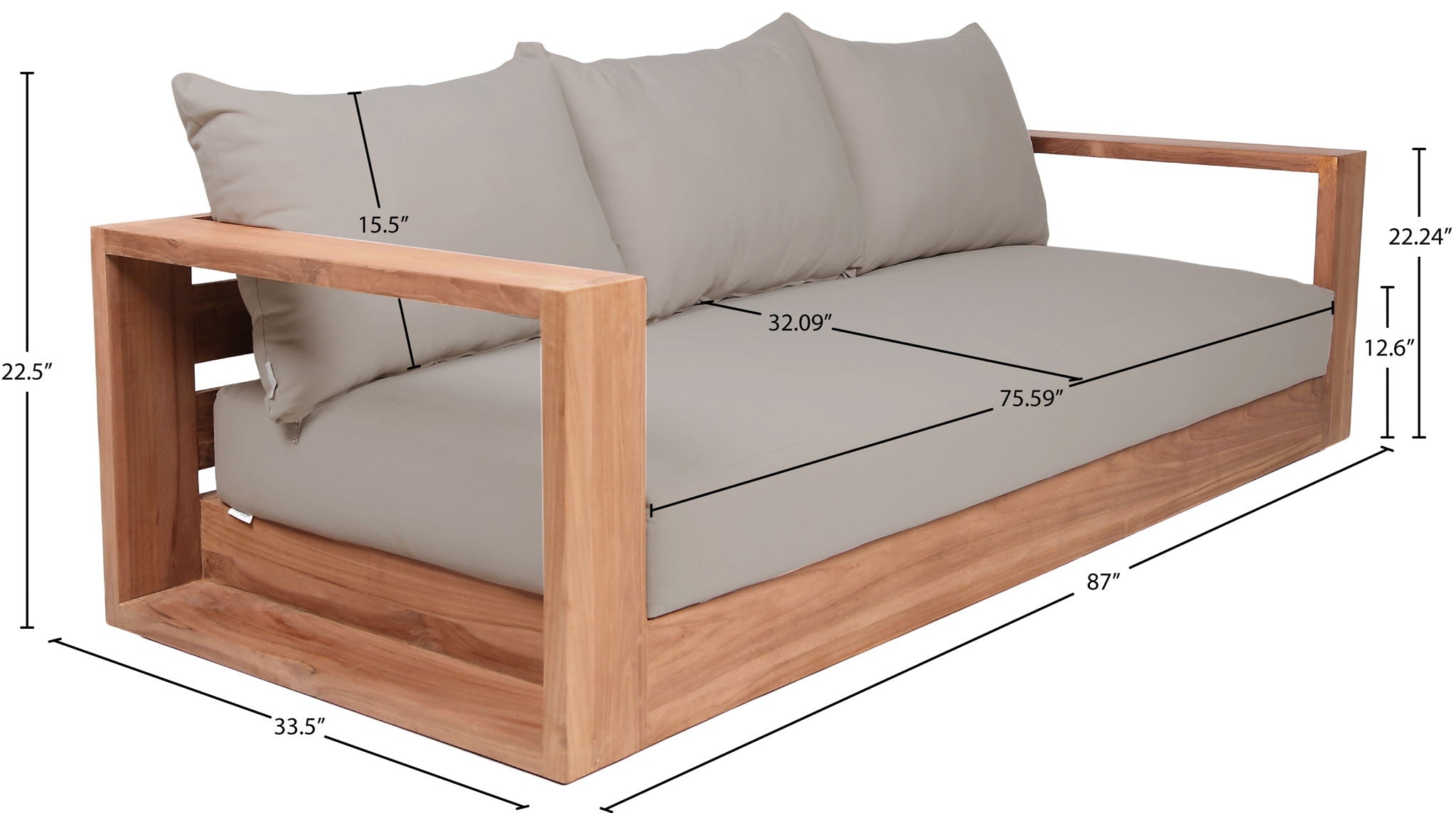 Tulum - Water Resistant Outdoor Sofa