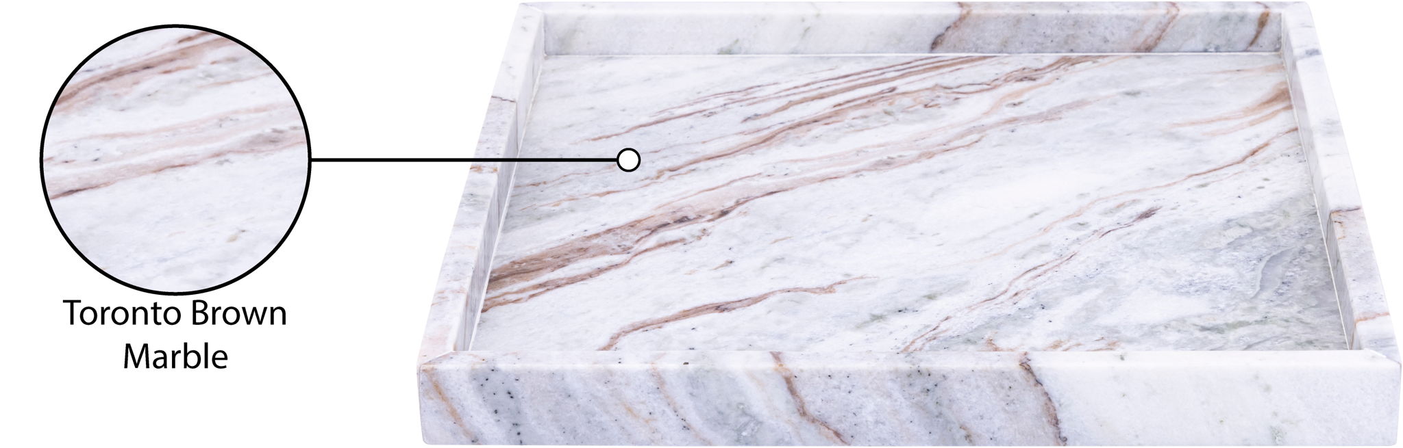 Barletta - Marble Square Tray